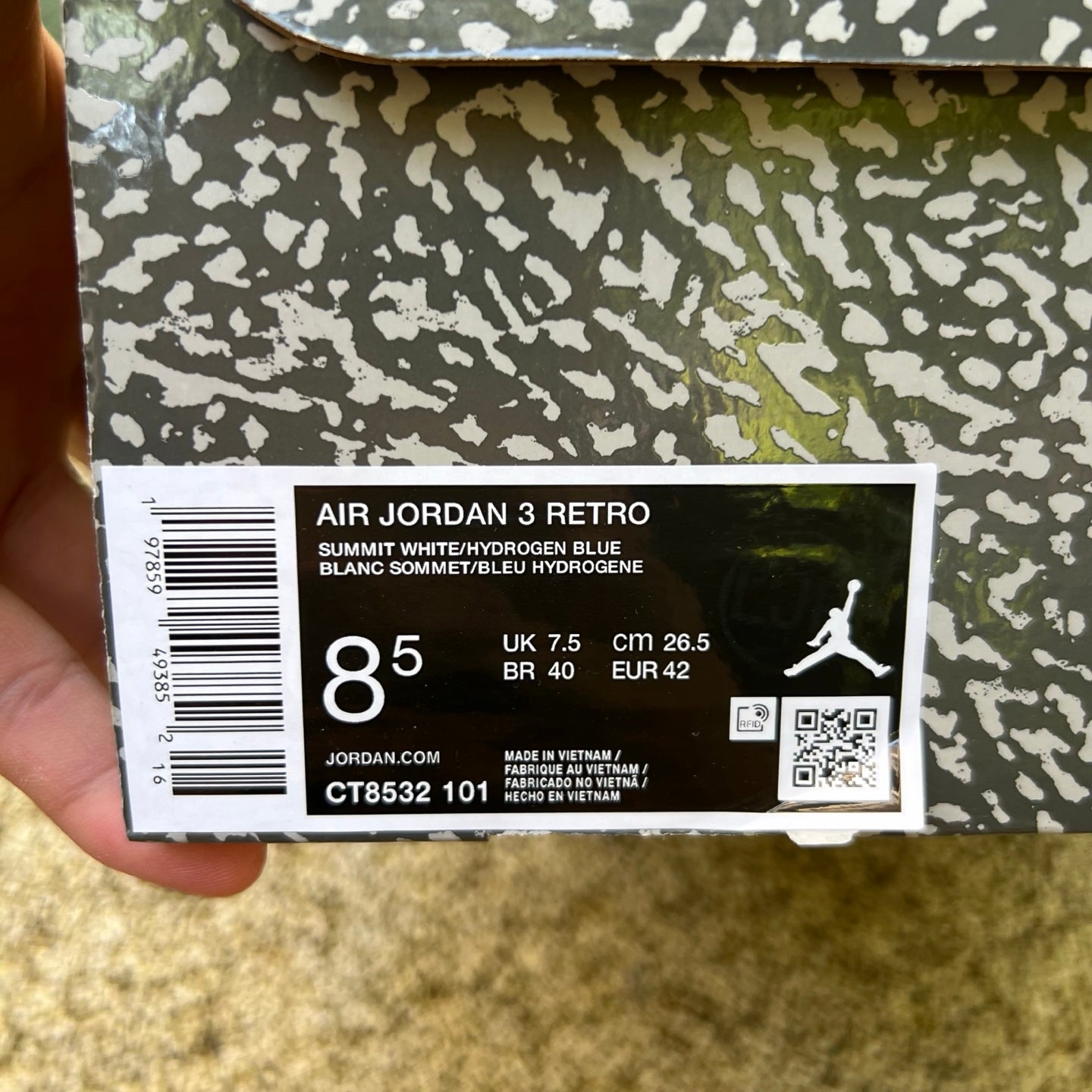 Air Jordan 3 Retro "Lucky Shorts" CT8532-101 - Nike x Jordan