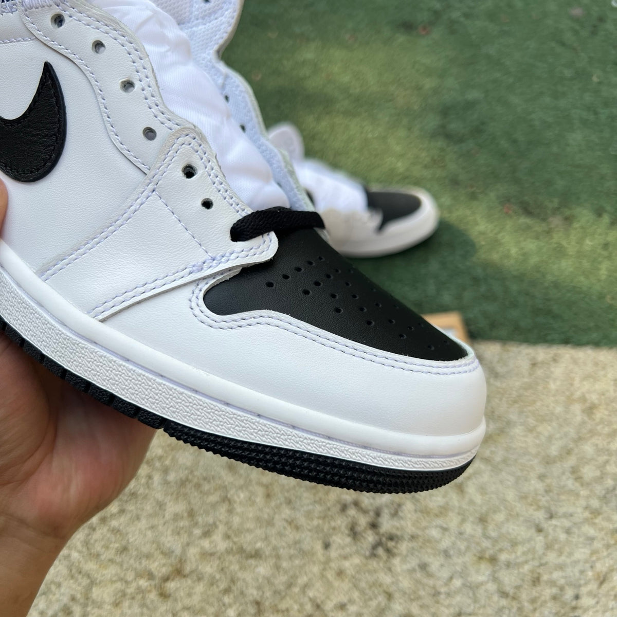 Nike Air Jordan 1 Retro High OG SP Fragment x Union LA sneakers in white and black, featuring iconic design and premium materials