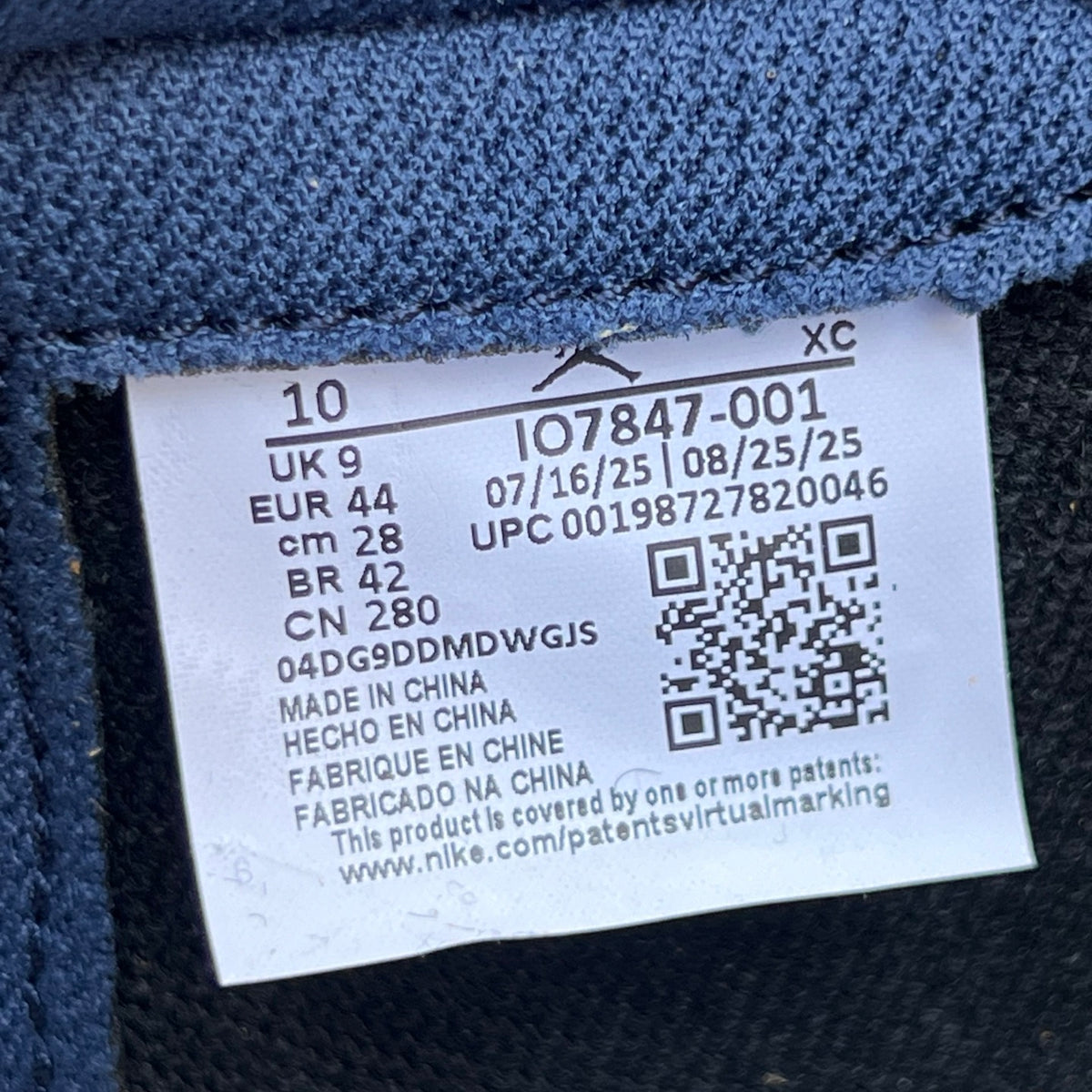 Nike Air Jordan 1 Retro High OG SP Fragment x Union LA sneakers in Royal color, featuring classic design and premium materials