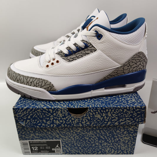 Air Jordan 3 Retro "White and True Blue" CT8532-148 - Nike x Jordan