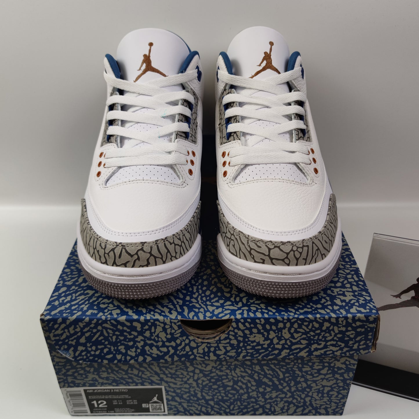 Air Jordan 3 Retro "White and True Blue" CT8532-148 - Nike x Jordan