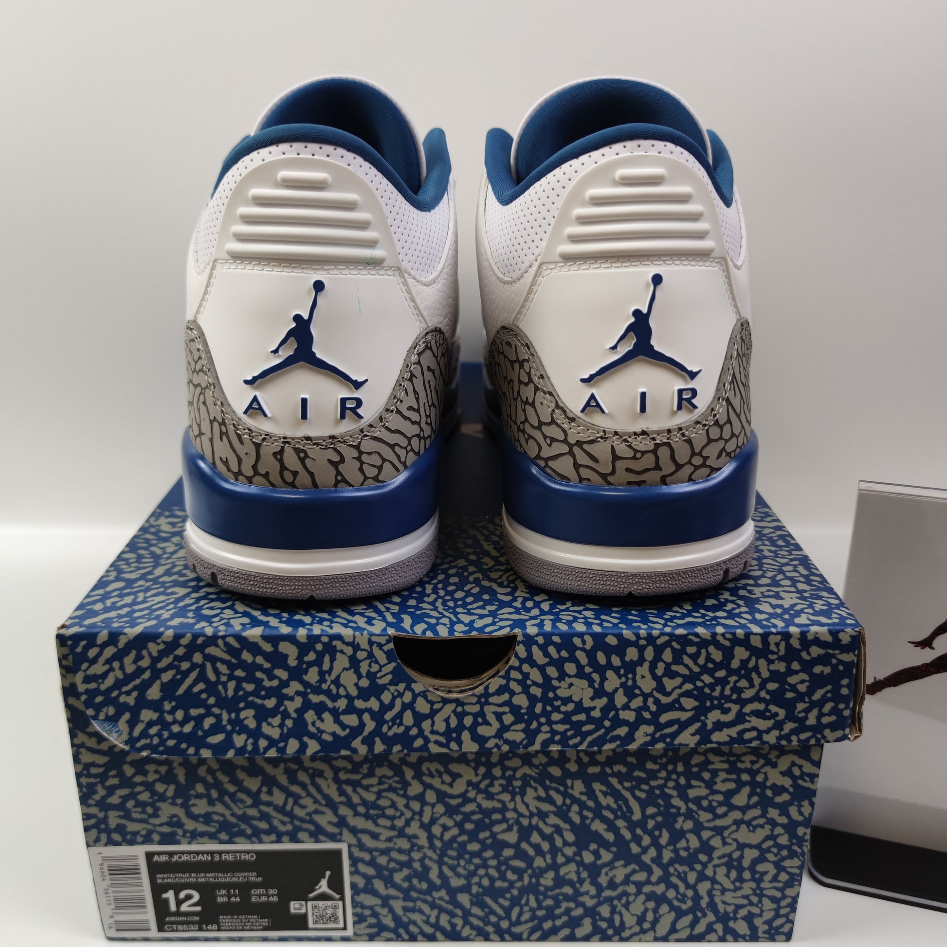 Air Jordan 3 Retro "White and True Blue" CT8532-148 - Nike x Jordan