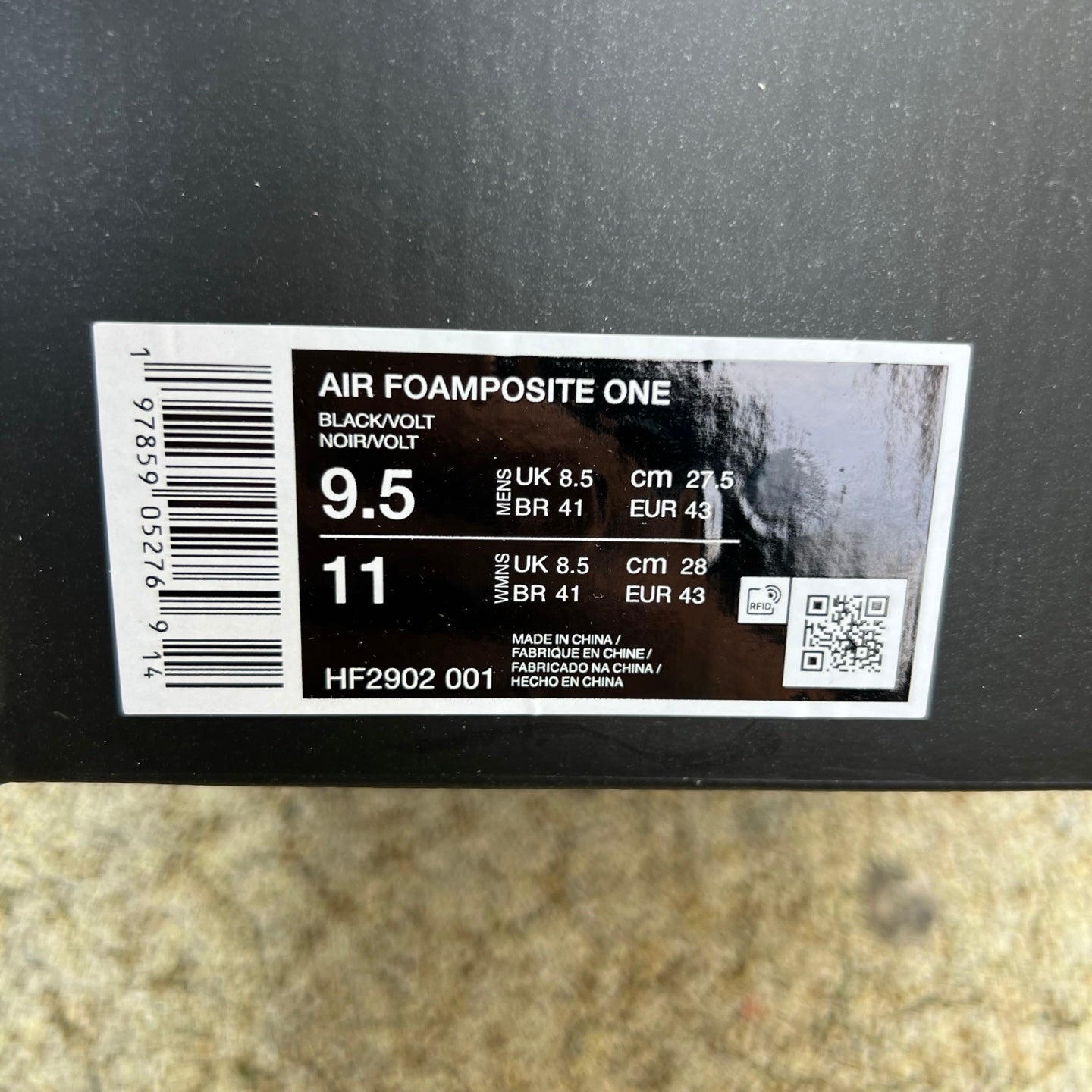 Nike Air Foamposite One HF2902-001 - Nike x Jordan