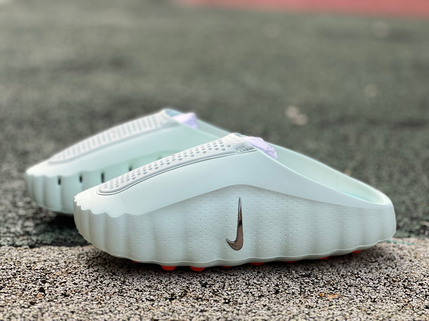 Nike Jordan Mind 001 Slide in Barely Green, featuring a cushioned sole and open-toe design for comfortable casual wear.