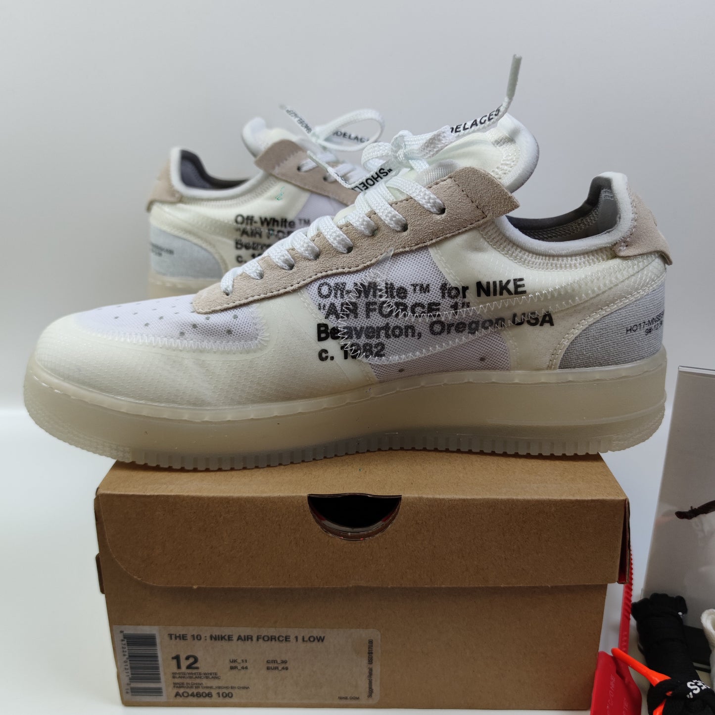 Off-White x Nike Air Force 1 Low Virgil The Ten AO4606-100 - Nike x Jordan