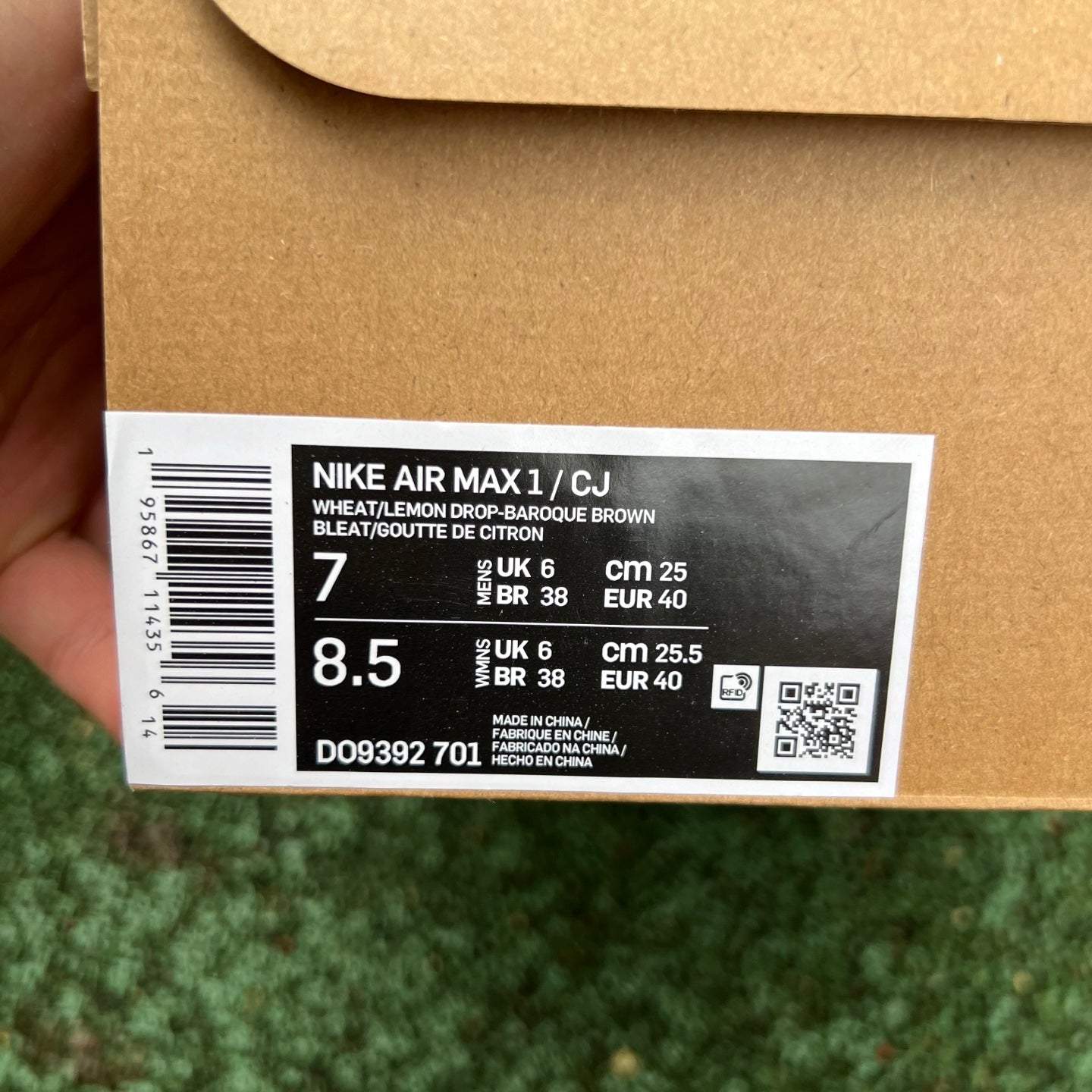 Travis Scott x Nike Air Max 1 "wheat" DO9392-701 - Nike x Jordan