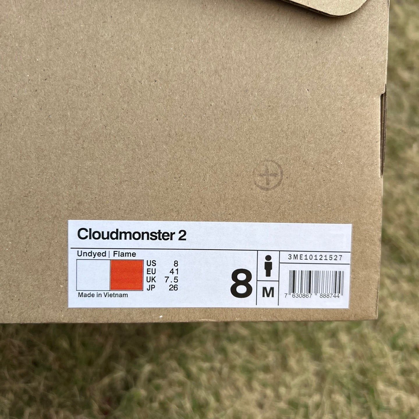 On Running Cloudmonster 2 Undyed Flame 3ME10121527 - Nike x Jordan