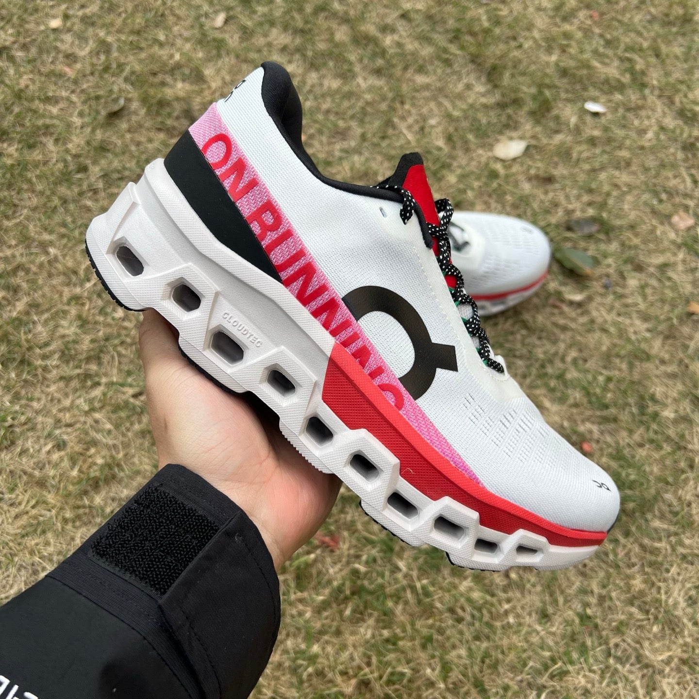 On Running Cloudmonster 2 Ivory Silver Red 3ME10122906 - Nike x Jordan