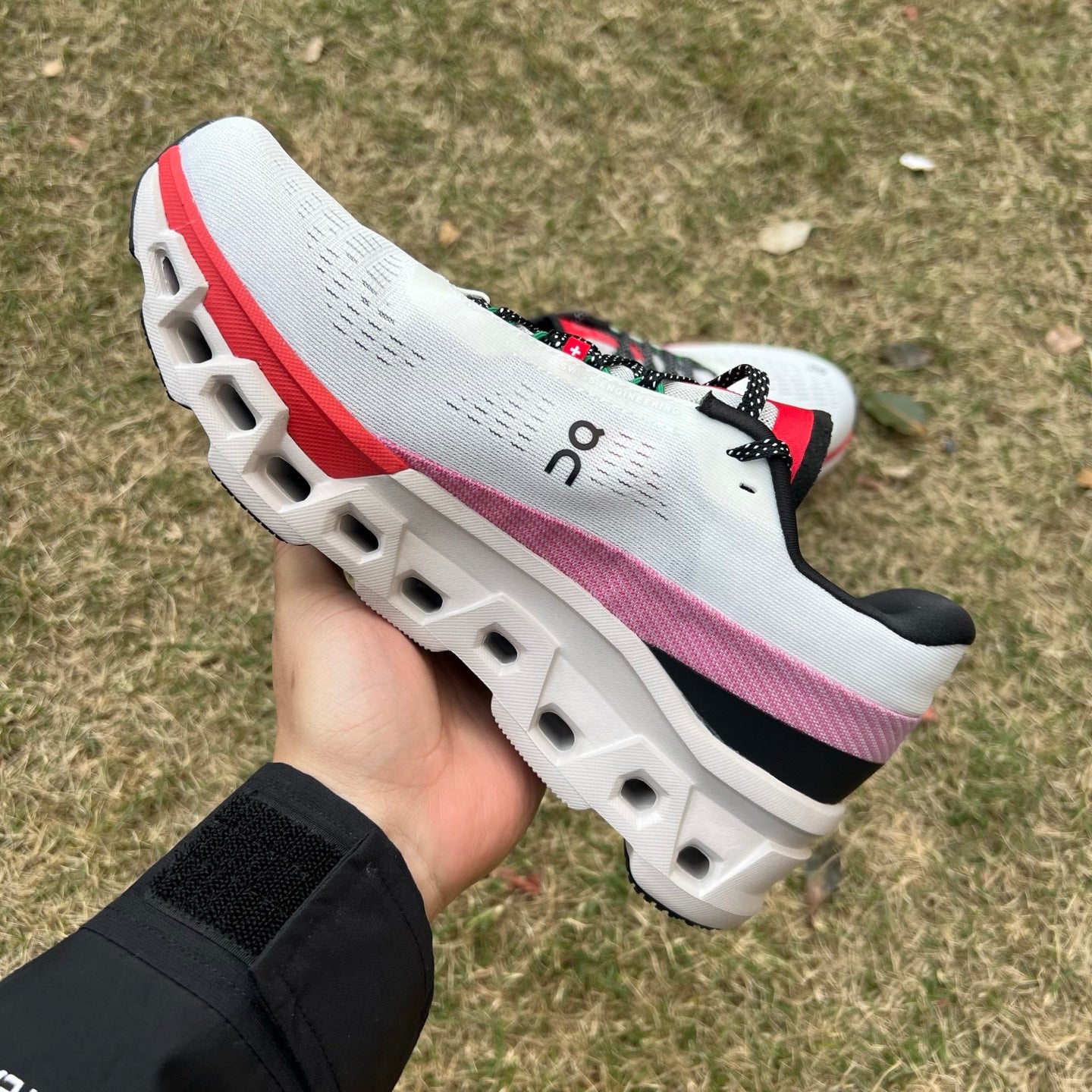 On Running Cloudmonster 2 Ivory Silver Red 3ME10122906 - Nike x Jordan