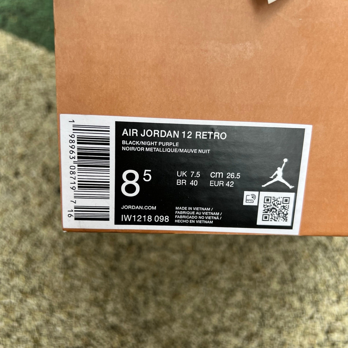 Nike Air Jordan 12 Retro Sumo IW1218-098