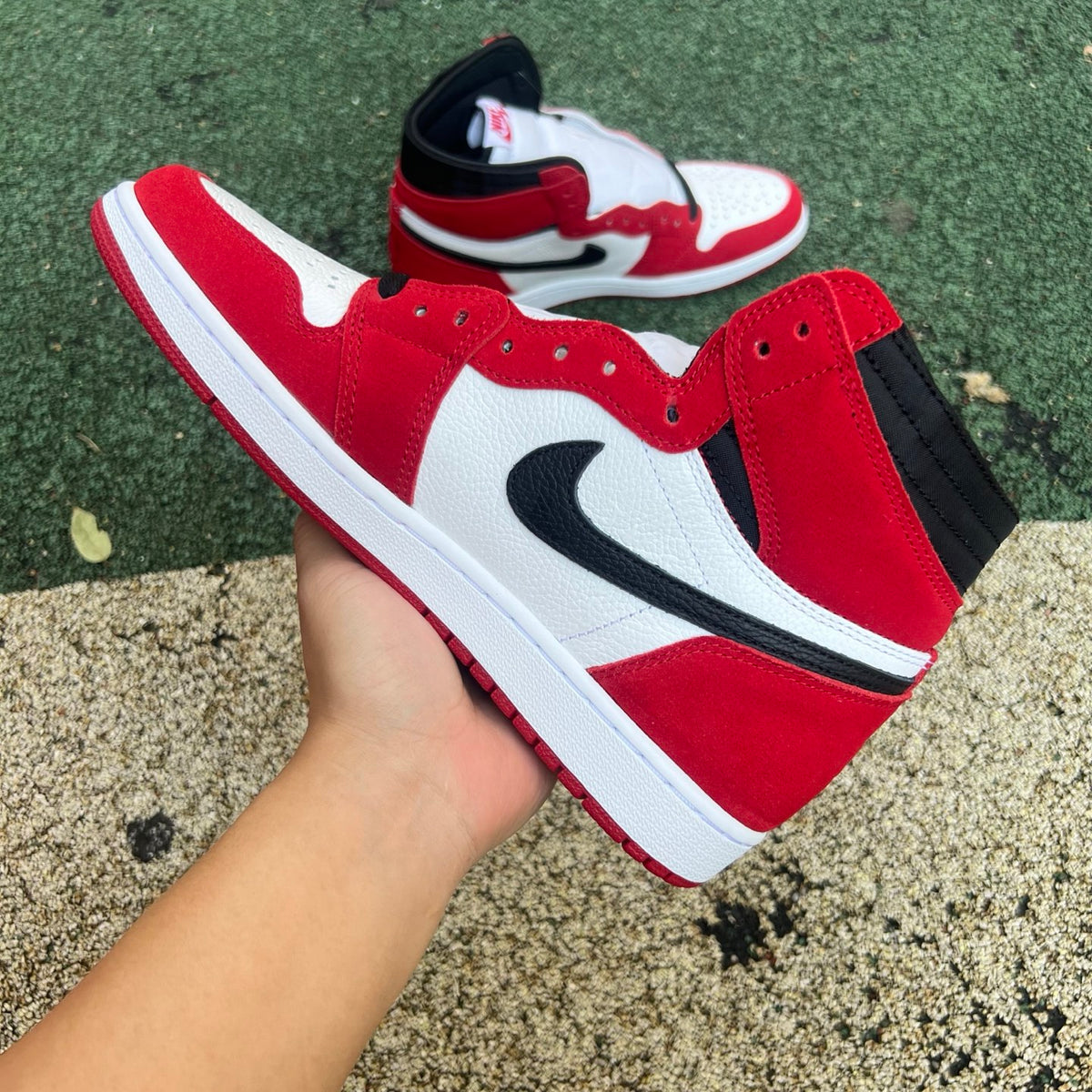 Nike Air Jordan 1 Retro High OG SP Fragment x Travis Scott sneakers, featuring iconic design and collaborative details.