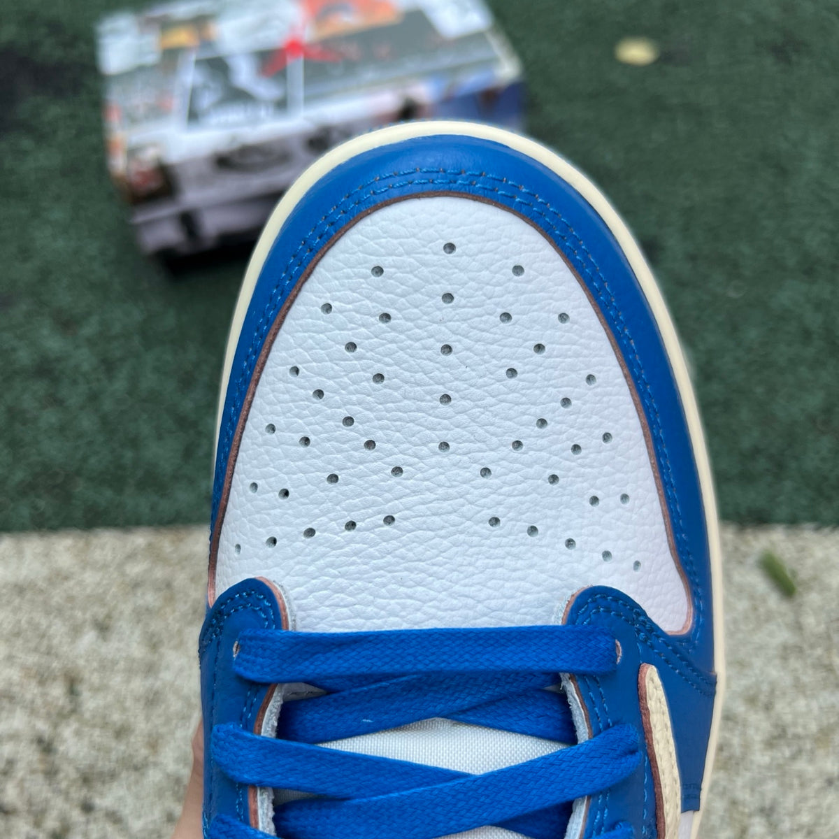 Nike Air Jordan 1 Retro Low OG SP Union LA x Travis Scott sneakers, featuring a stylish low-top design and unique color details.