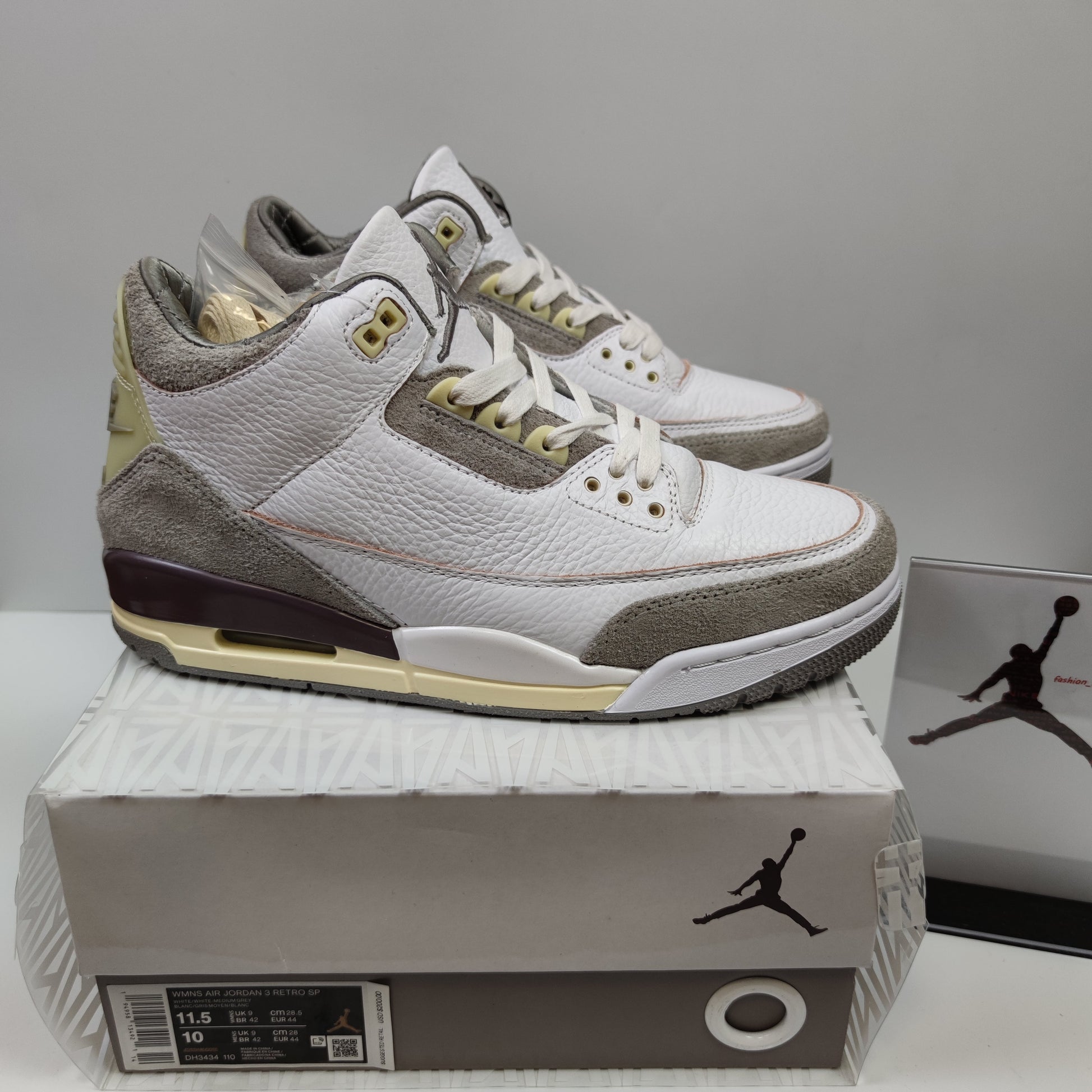 A Ma Maniére x Air Jordan 3 Retro SP "Medium Grey" DH3434-110 - Nike x Jordan