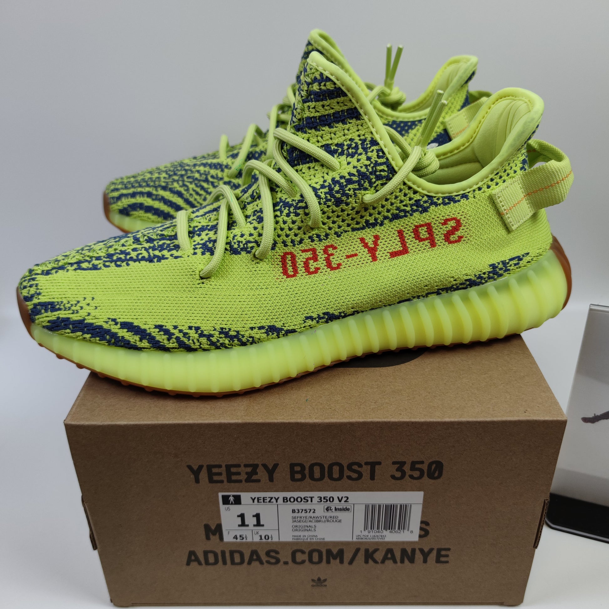 Adidas Originals Yeezy Boost 350 V2 "Semi Frozen Yellow" B37572 - Nike x Jordan