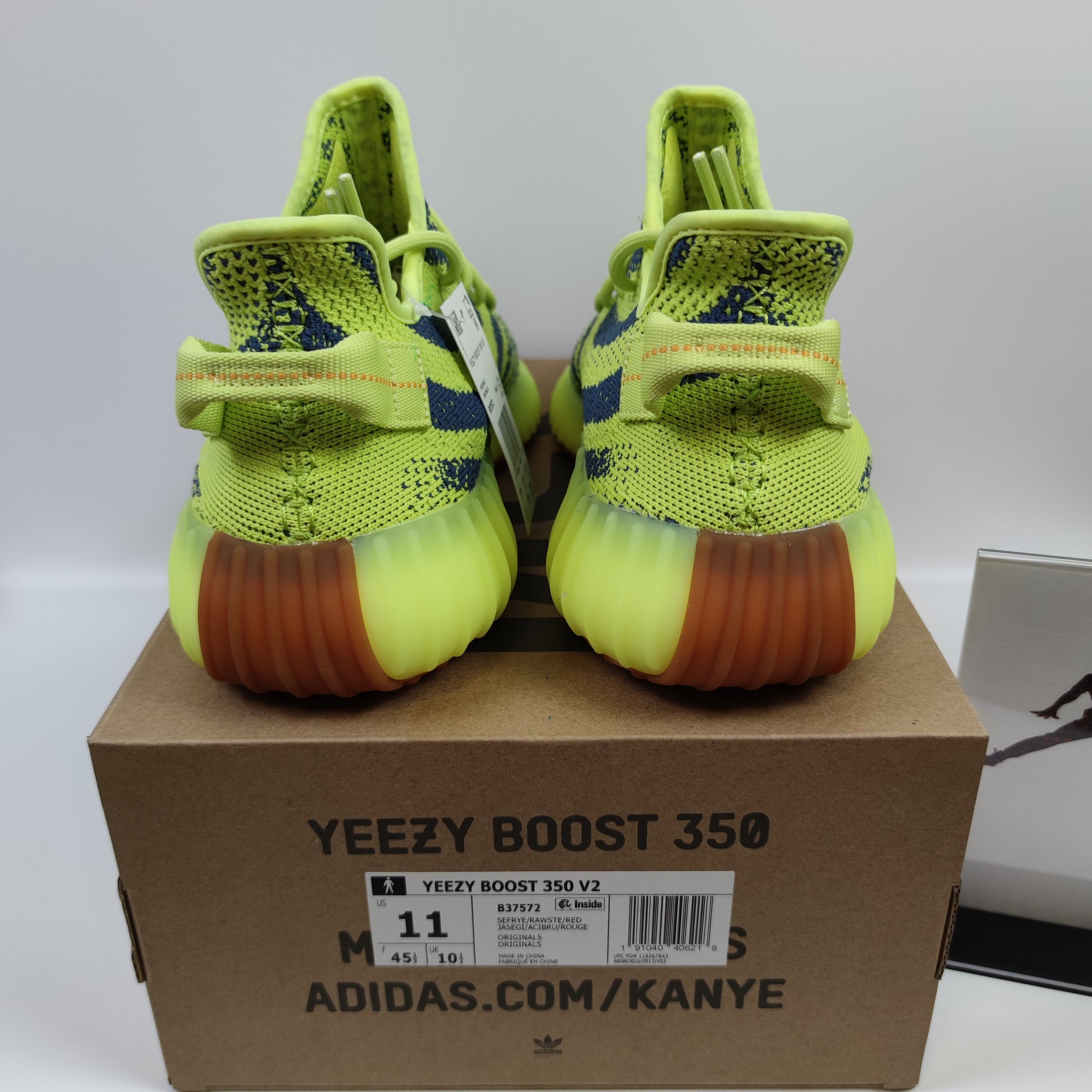 Adidas Originals Yeezy Boost 350 V2 "Semi Frozen Yellow" B37572 - Nike x Jordan