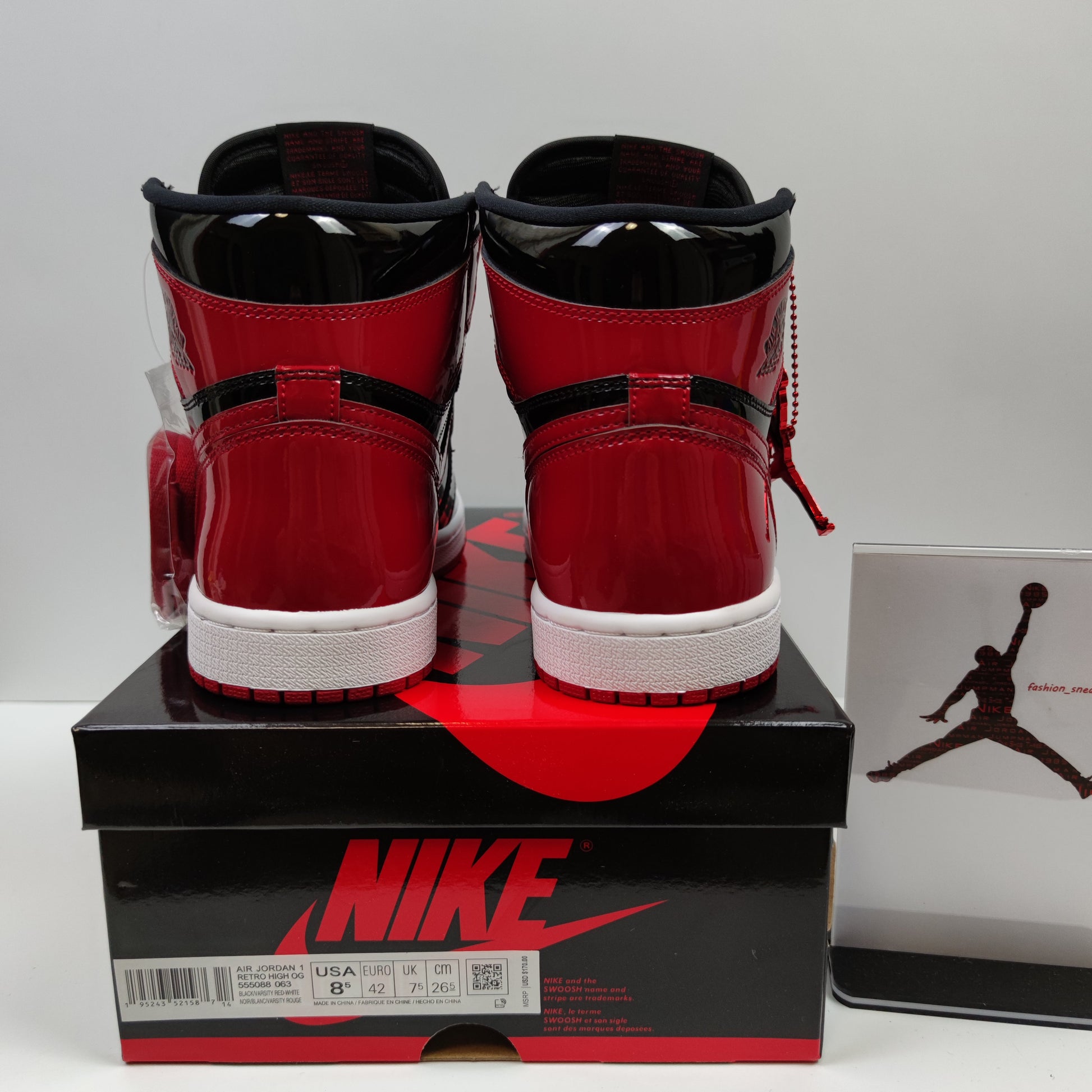 Air Jordan 1 Retro High OG "Patent Bred" 555088-063 - Nike x Jordan