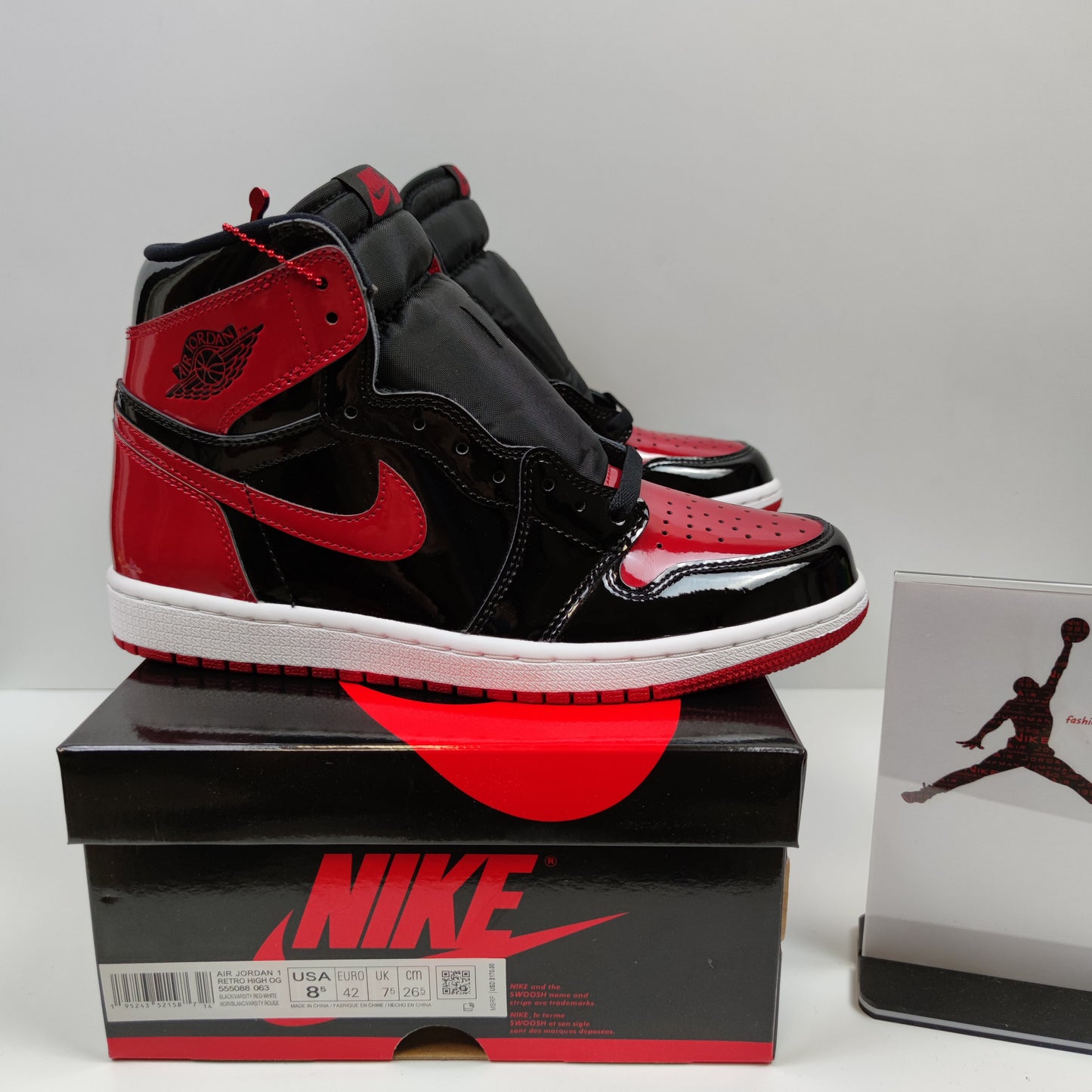 Air Jordan 1 Retro High OG "Patent Bred" 555088-063 - Nike x Jordan