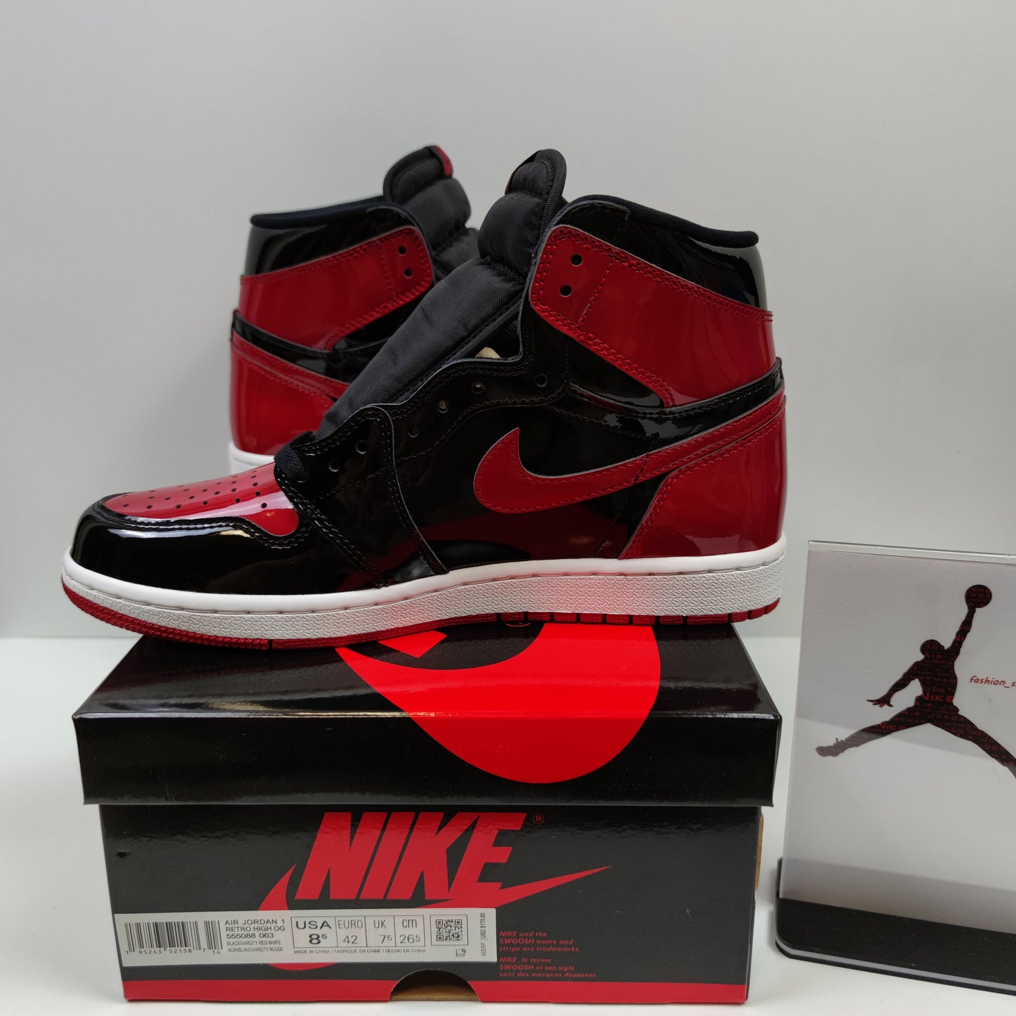 Air Jordan 1 Retro High OG "Patent Bred" 555088-063 - Nike x Jordan