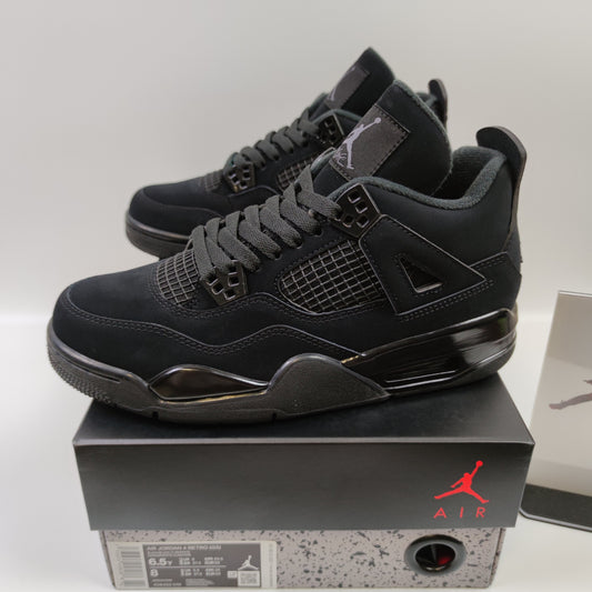 Air Jordan 4 "Black Cat" (GS) 408452-010 - Nike x Jordan