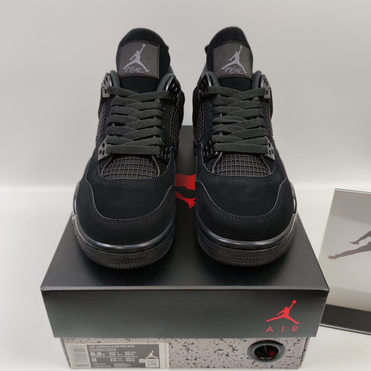 Air Jordan 4 "Black Cat" (GS) 408452-010 - Nike x Jordan
