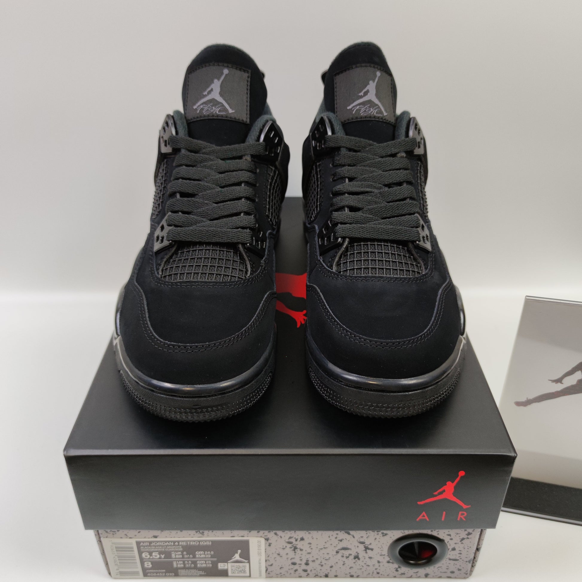 Air Jordan 4 "Black Cat" (GS) 408452-010 - Nike x Jordan