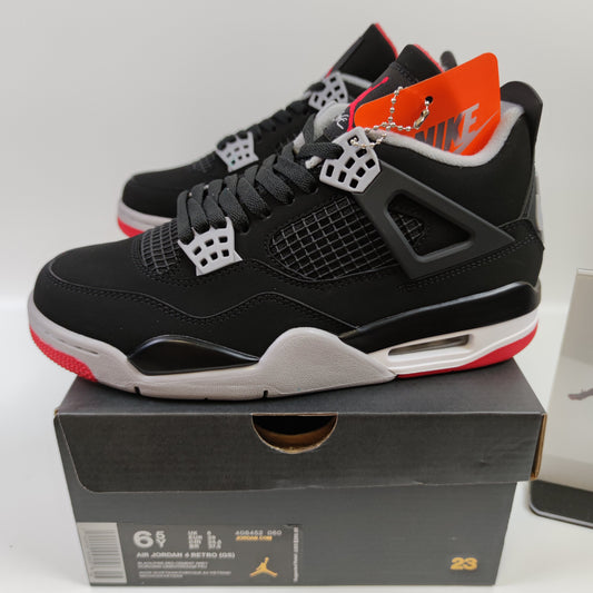 Air Jordan 4 Retro Bred (GS) 408452-060 - Nike x Jordan
