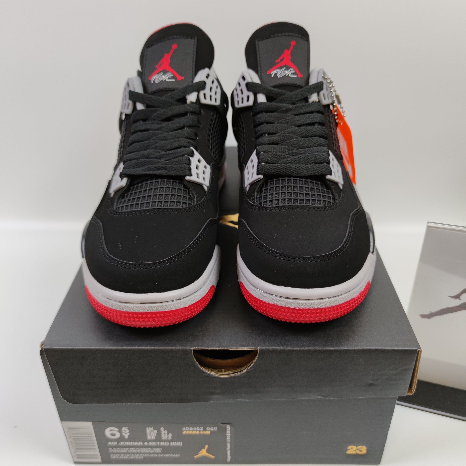Air Jordan 4 Retro Bred (GS) 408452-060 - Nike x Jordan