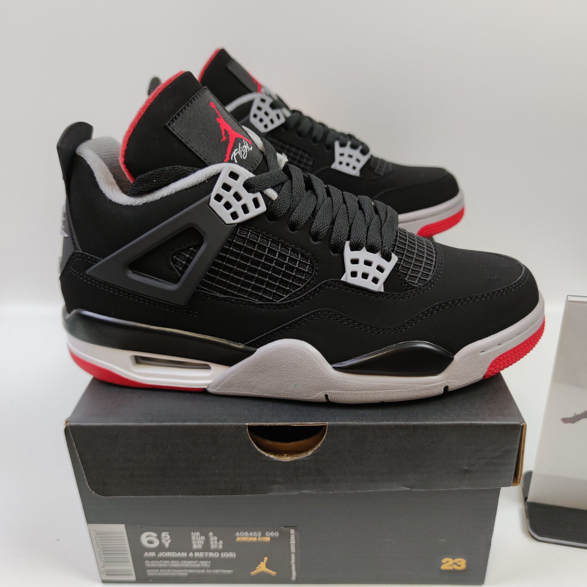 Air Jordan 4 Retro Bred (GS) 408452-060 - Nike x Jordan
