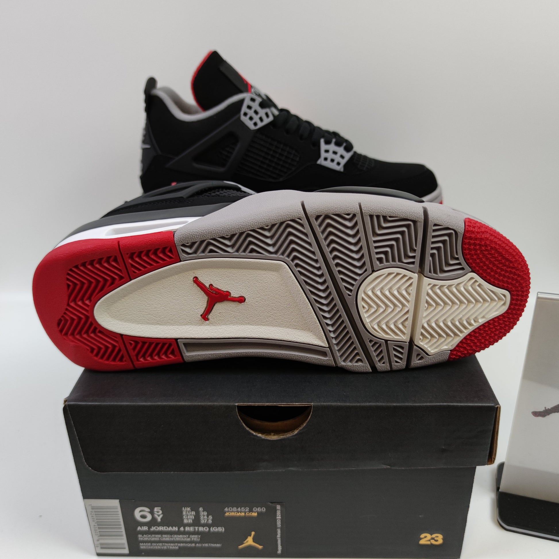 Air Jordan 4 Retro Bred (GS) 408452-060 - Nike x Jordan