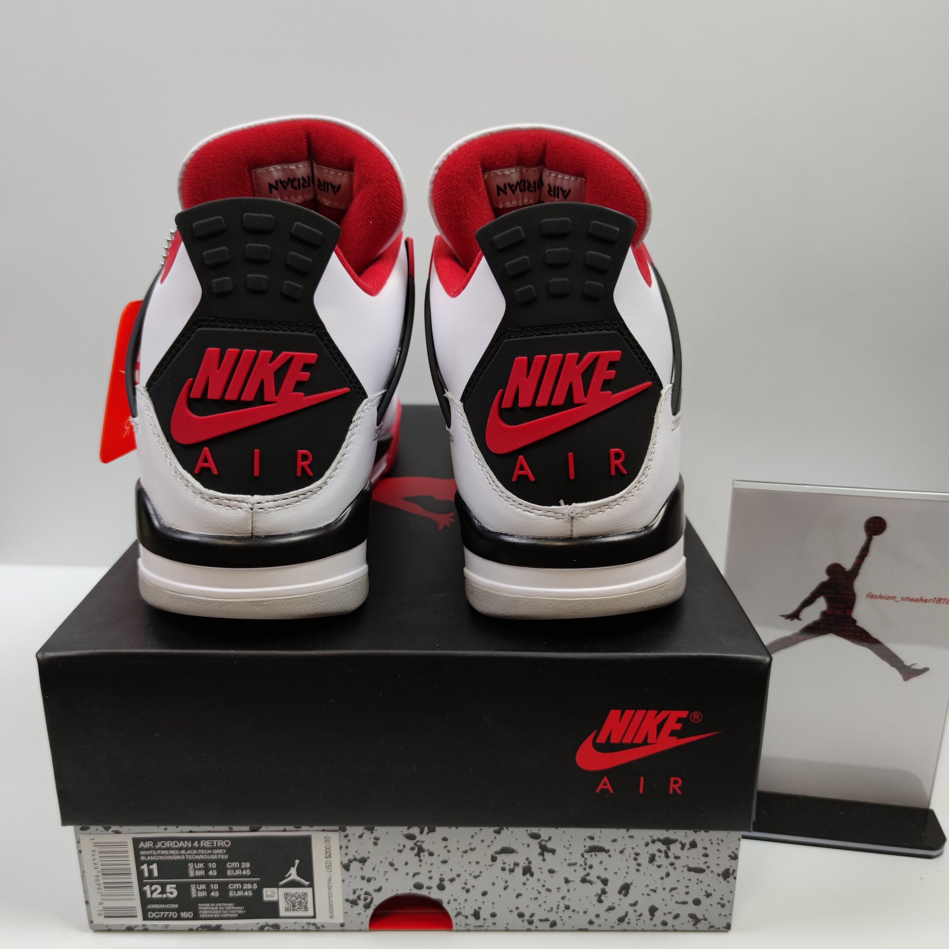 Air Jordan 4 Retro "Fire Red" DC7770-160 - Nike x Jordan