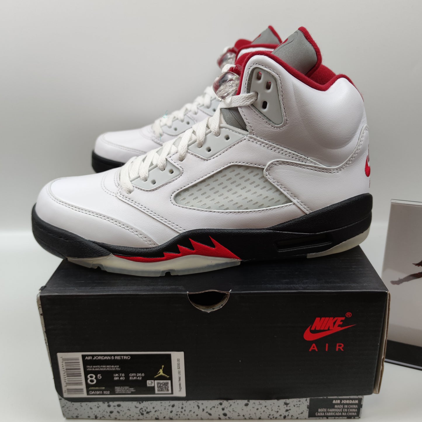 Air Jordan 5 Retro "Fire Red" DA1911-102 - Nike x Jordan