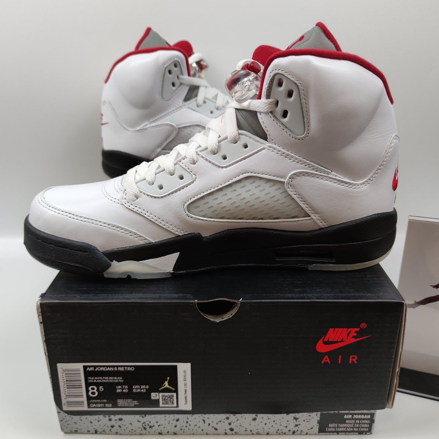 Air Jordan 5 Retro "Fire Red" DA1911-102 - Nike x Jordan