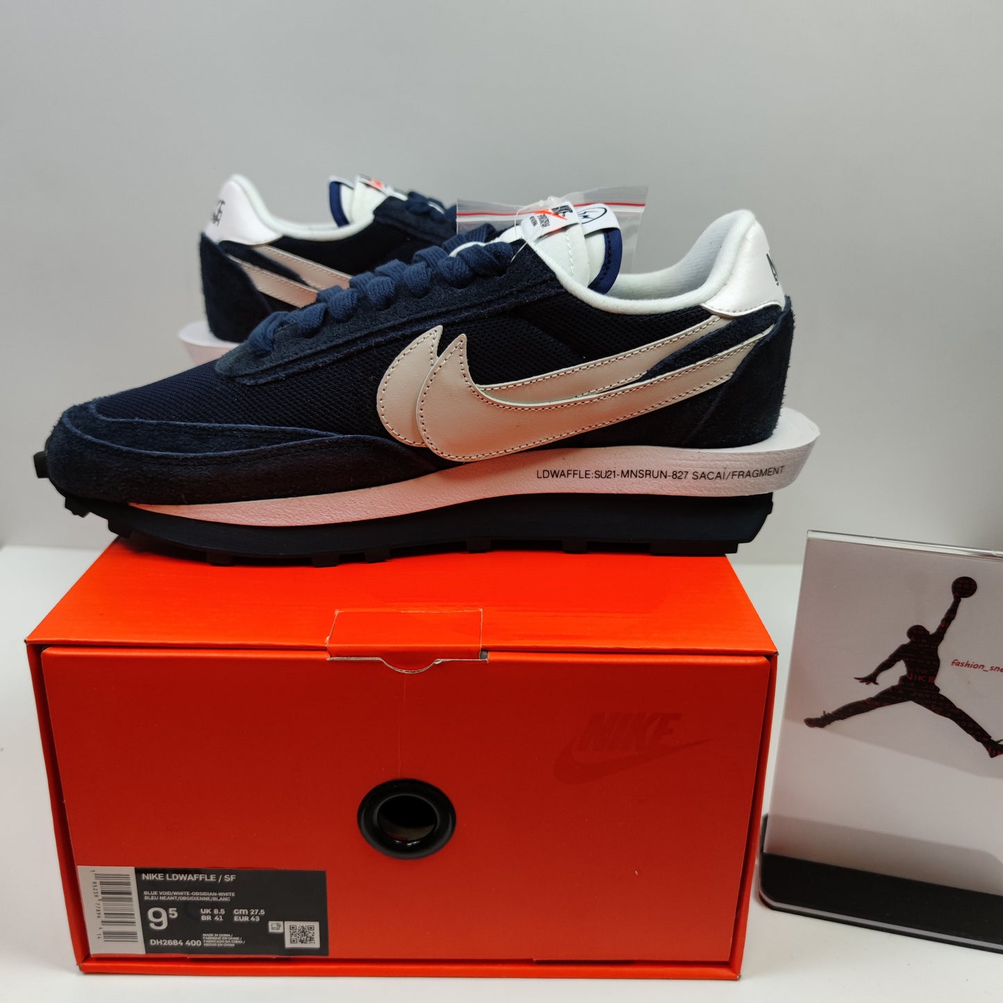 Fragment Design x Sacai x Nike LDWaffle "Blackened Blue" DH2684-400 - Nike x Jordan