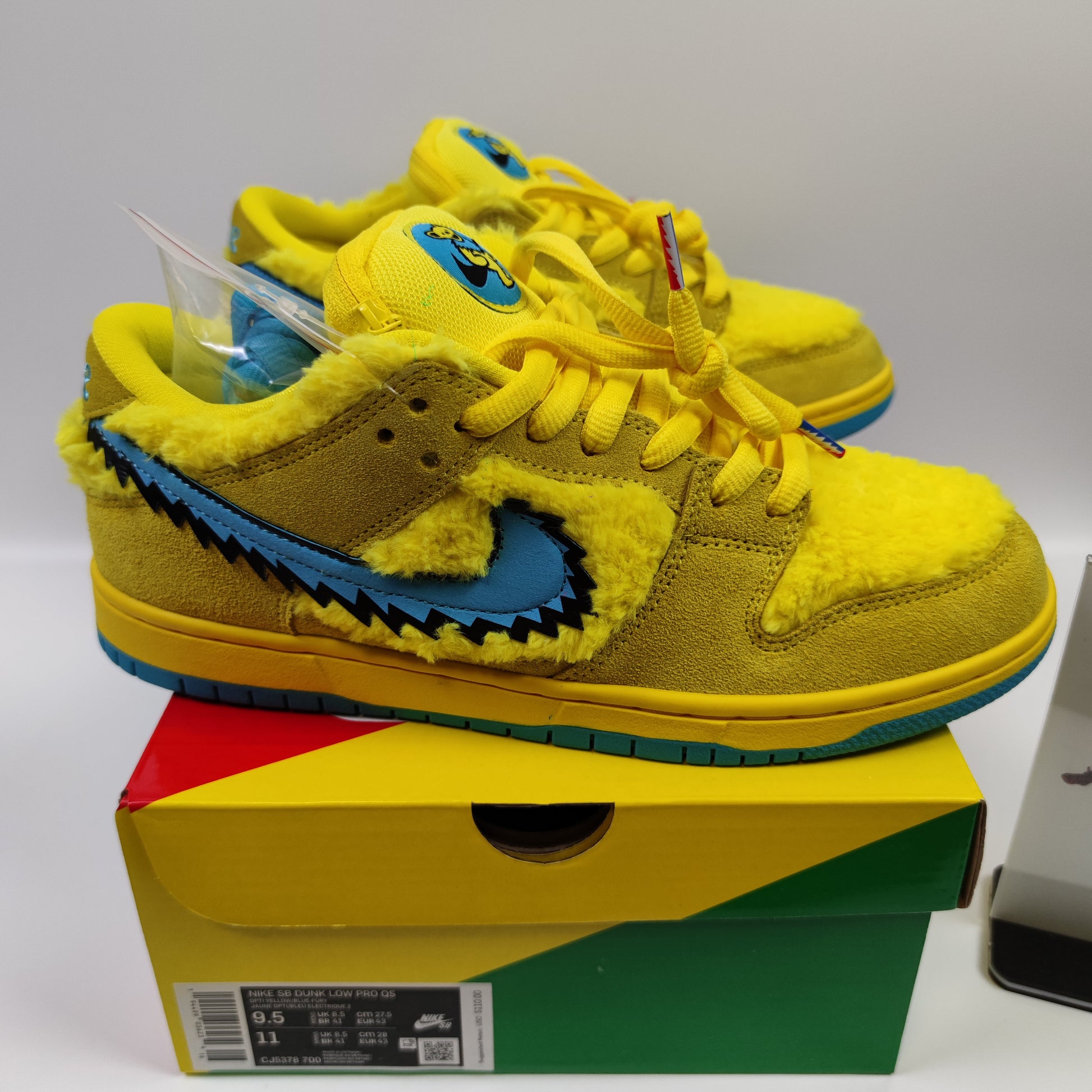 Grateful Dead x Nike SB Dunk Low Pro "Opti Yellow" CJ5378-700 - Nike x Jordan
