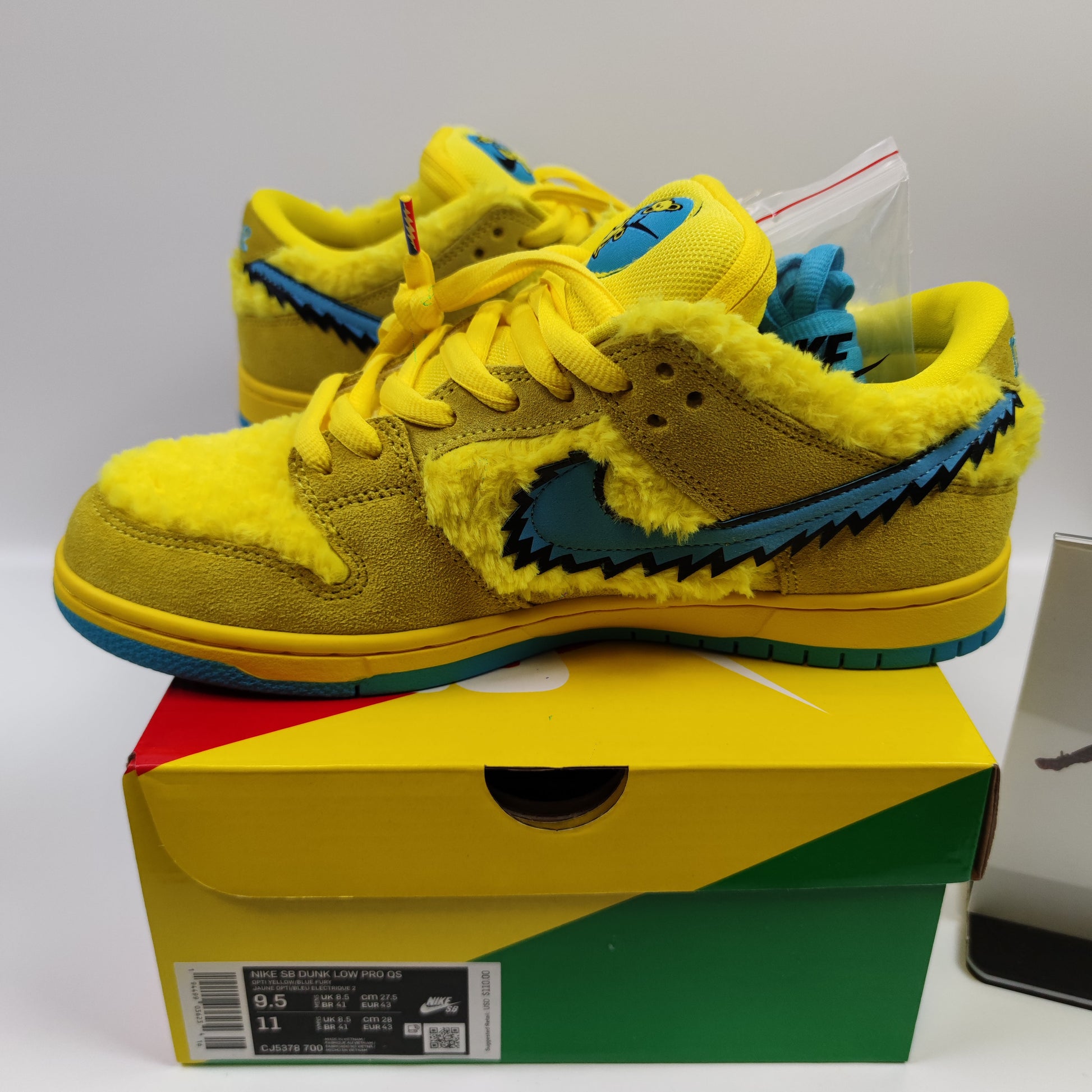 Grateful Dead x Nike SB Dunk Low Pro "Opti Yellow" CJ5378-700 - Nike x Jordan