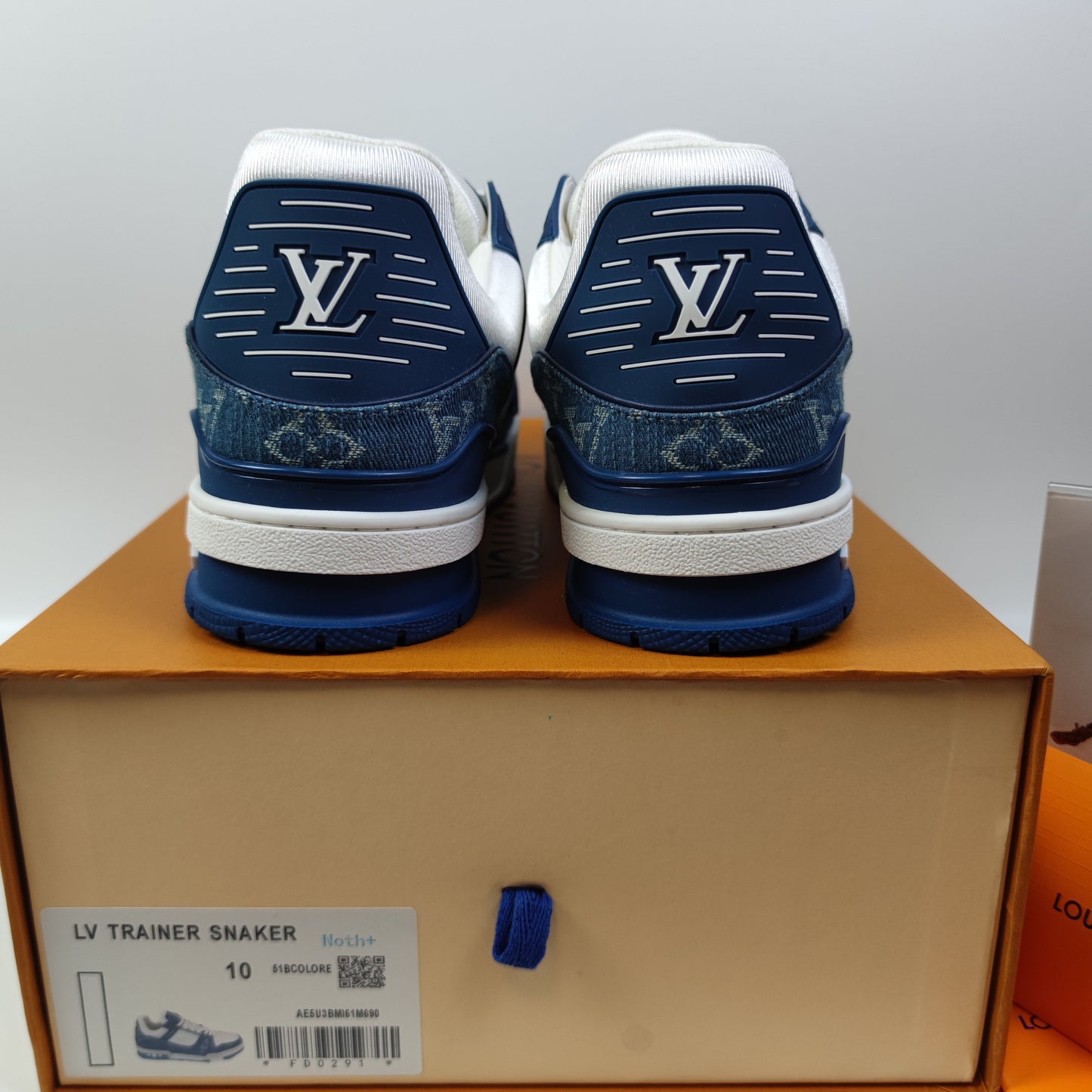 Louis Vuitton Trainer White Blue 1A9JGZ - Nike x Jordan