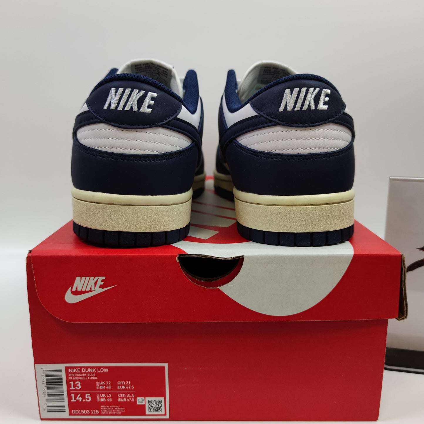 Nike Dunk Low "Midnight Navy and White" DD1503-115 - Nike x Jordan