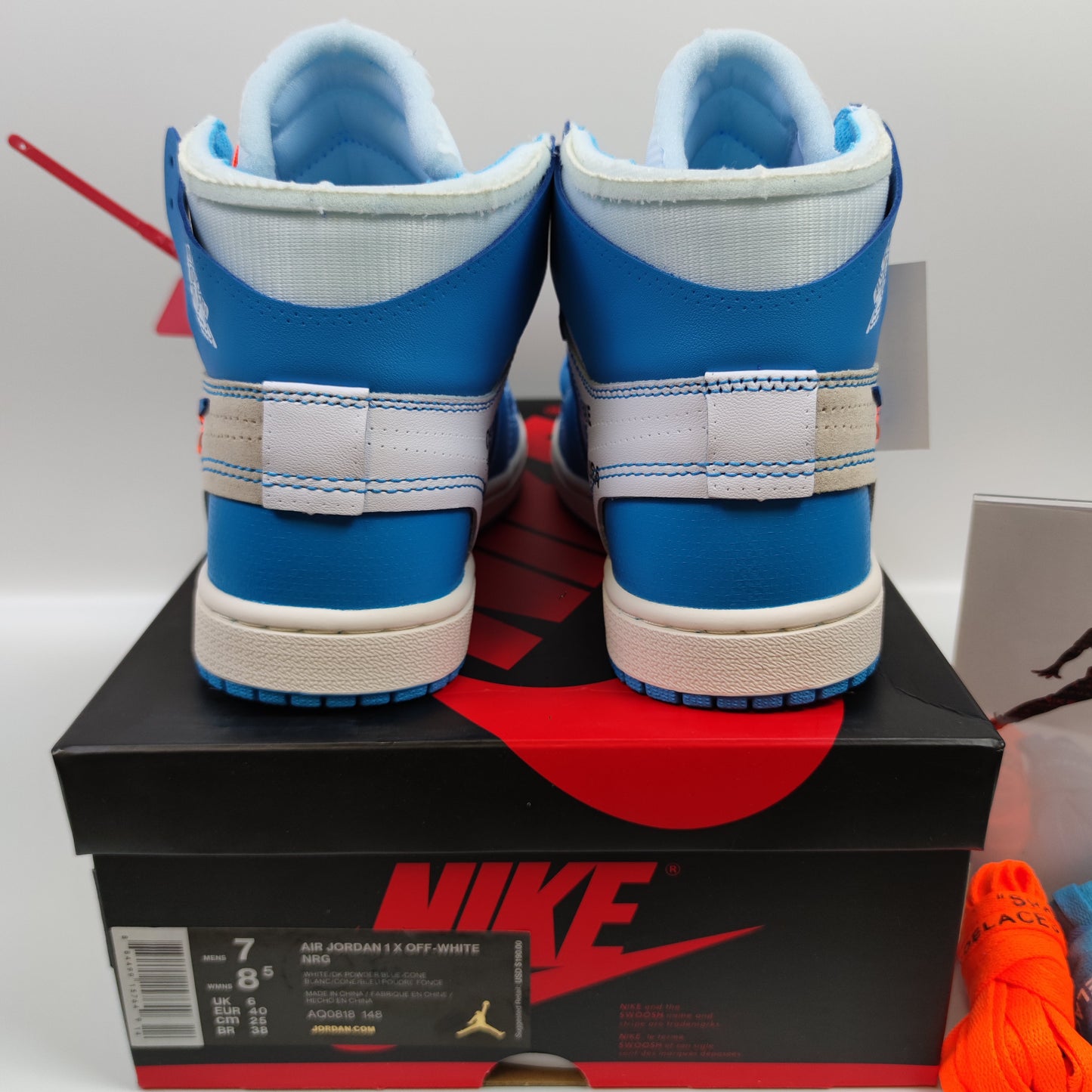 Off-White x Air Jordan 1 Retro High OG "UNC" AQ0818-148 - Nike x Jordan