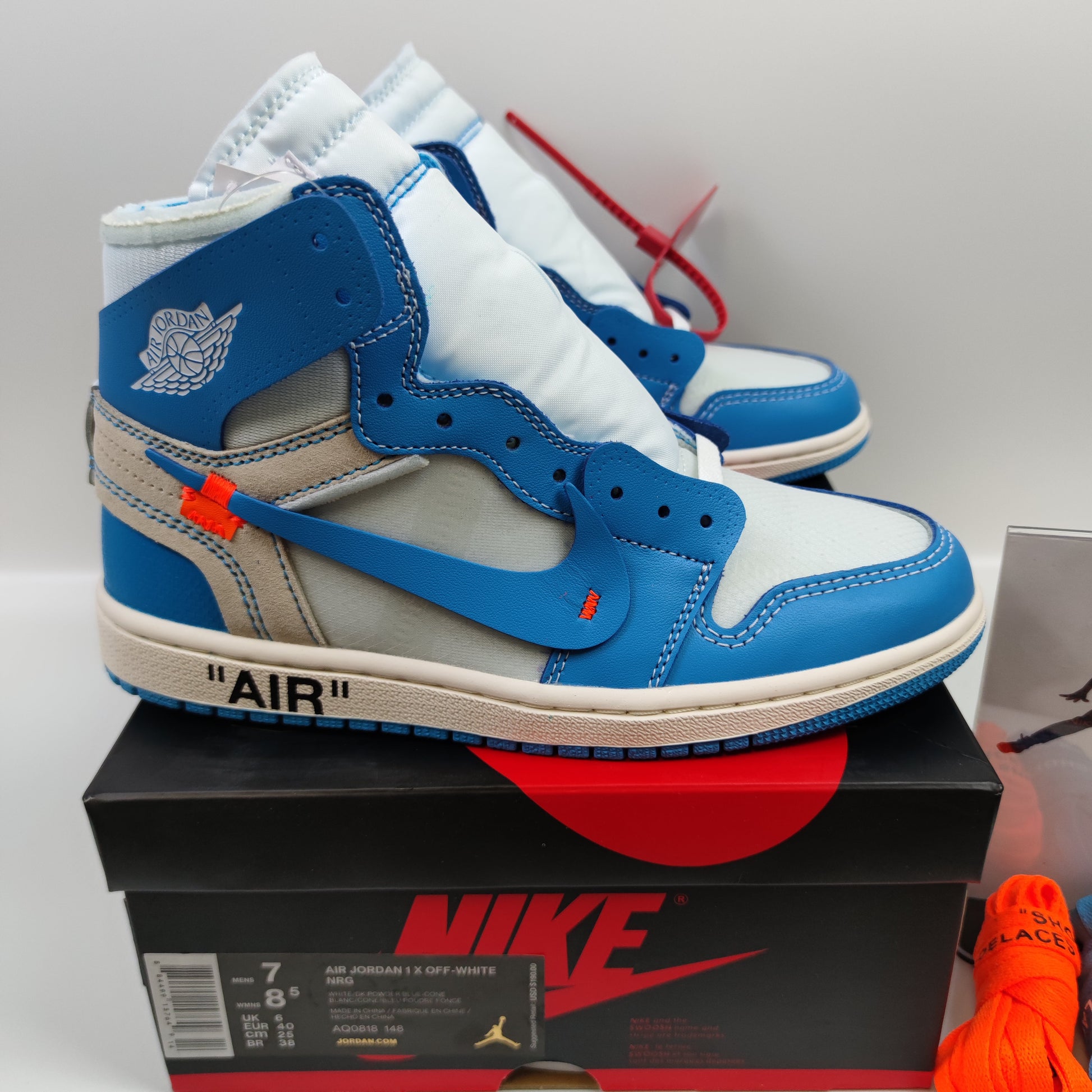 Off-White x Air Jordan 1 Retro High OG "UNC" AQ0818-148 - Nike x Jordan