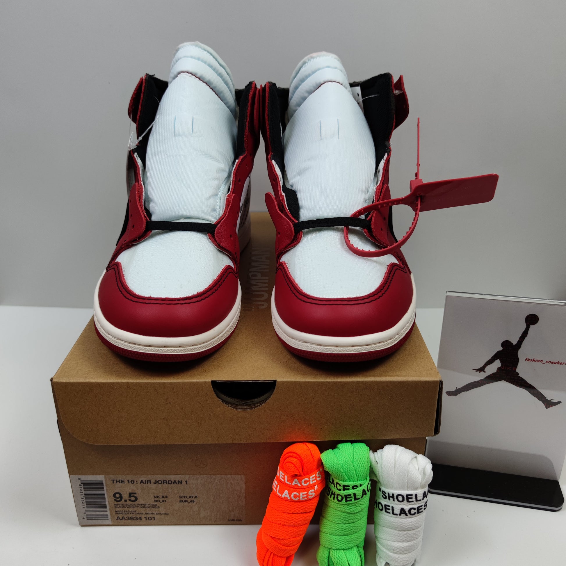 Off-White x Air Jordan 1 Retro High The Ten "Chicago" AA3834-101 - Nike x Jordan