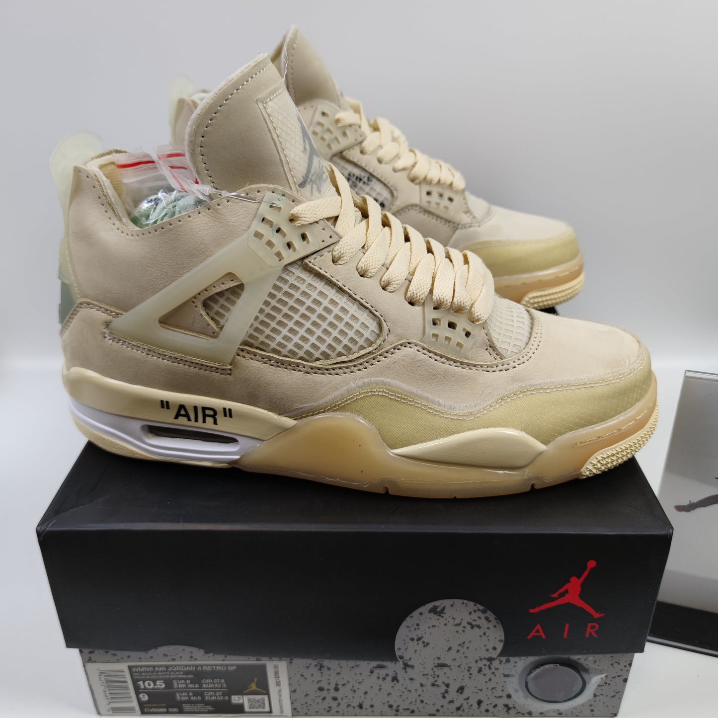 Off-White x Air Jordan 4 "Sail" CV9388-100 - Fashion Sneaker1818