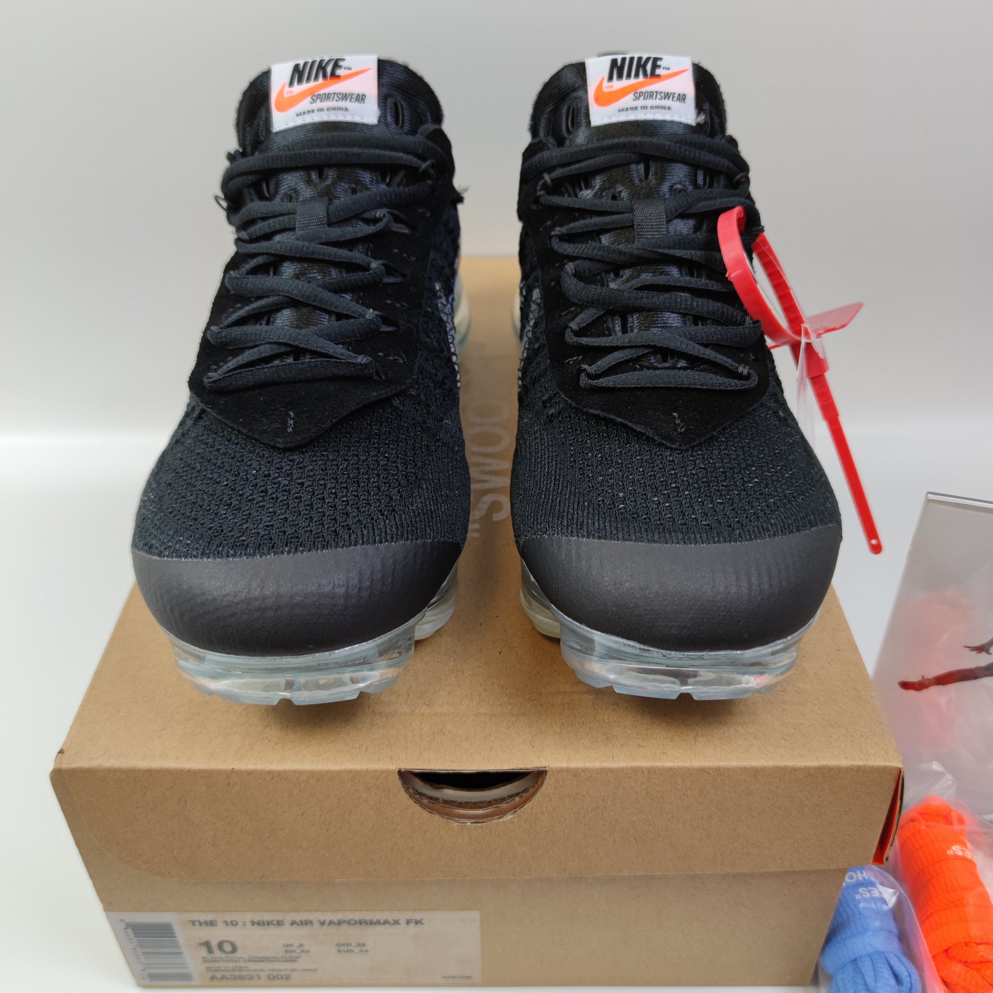 Off-White x Nike Air VaporMax Black The Ten AA3831-002 - Nike x Jordan