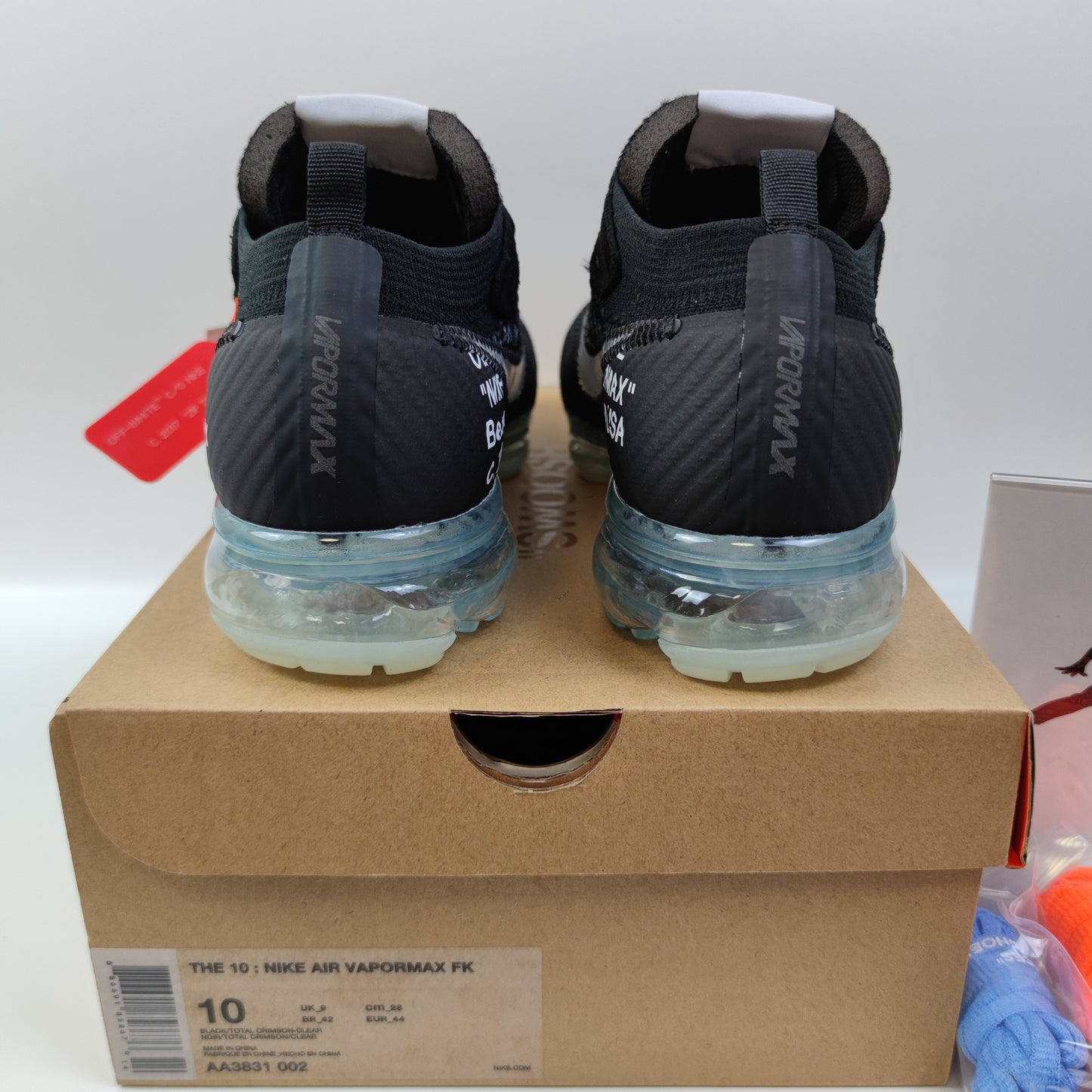 Off-White x Nike Air VaporMax Black The Ten AA3831-002 - Nike x Jordan