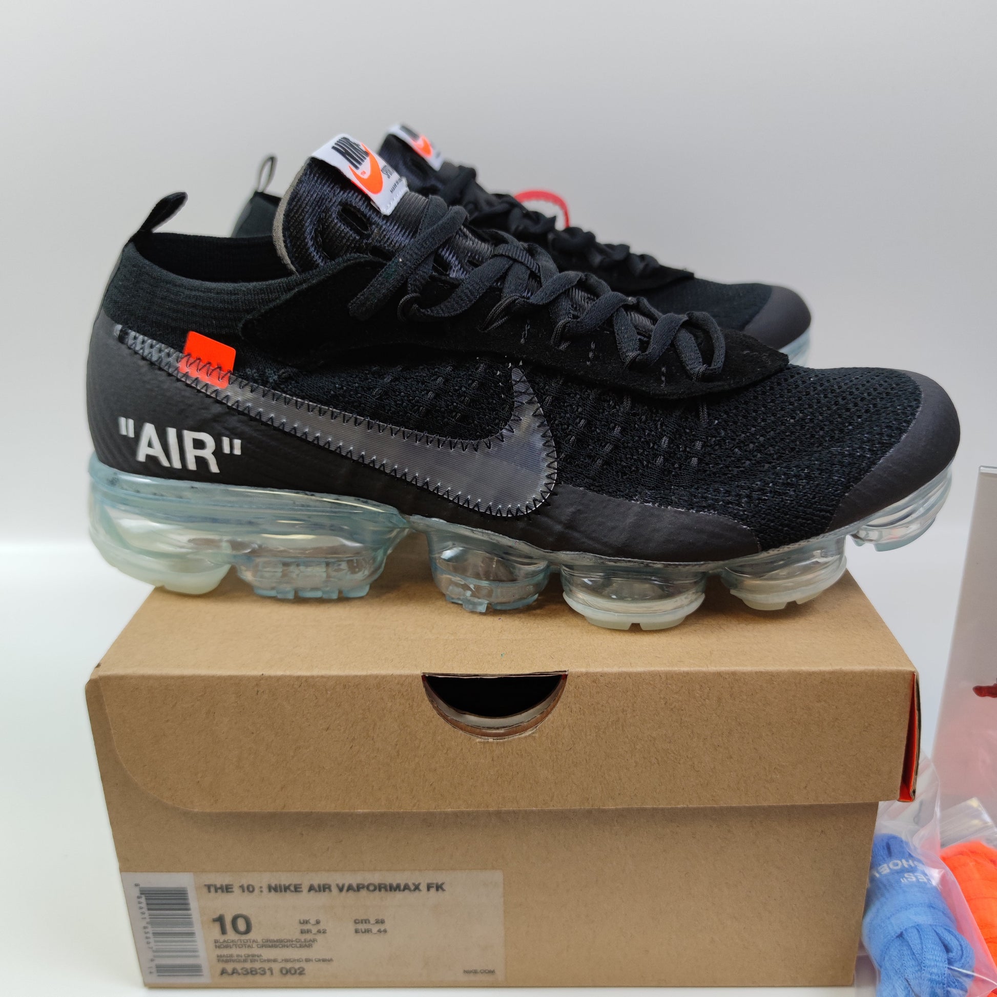 Off-White x Nike Air VaporMax Black The Ten AA3831-002 - Nike x Jordan