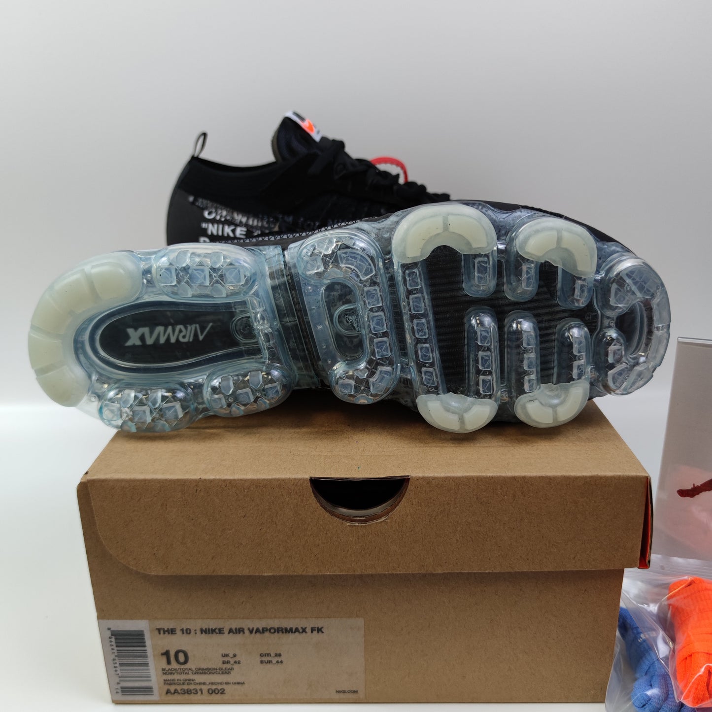 Off-White x Nike Air VaporMax Black The Ten AA3831-002 - Nike x Jordan