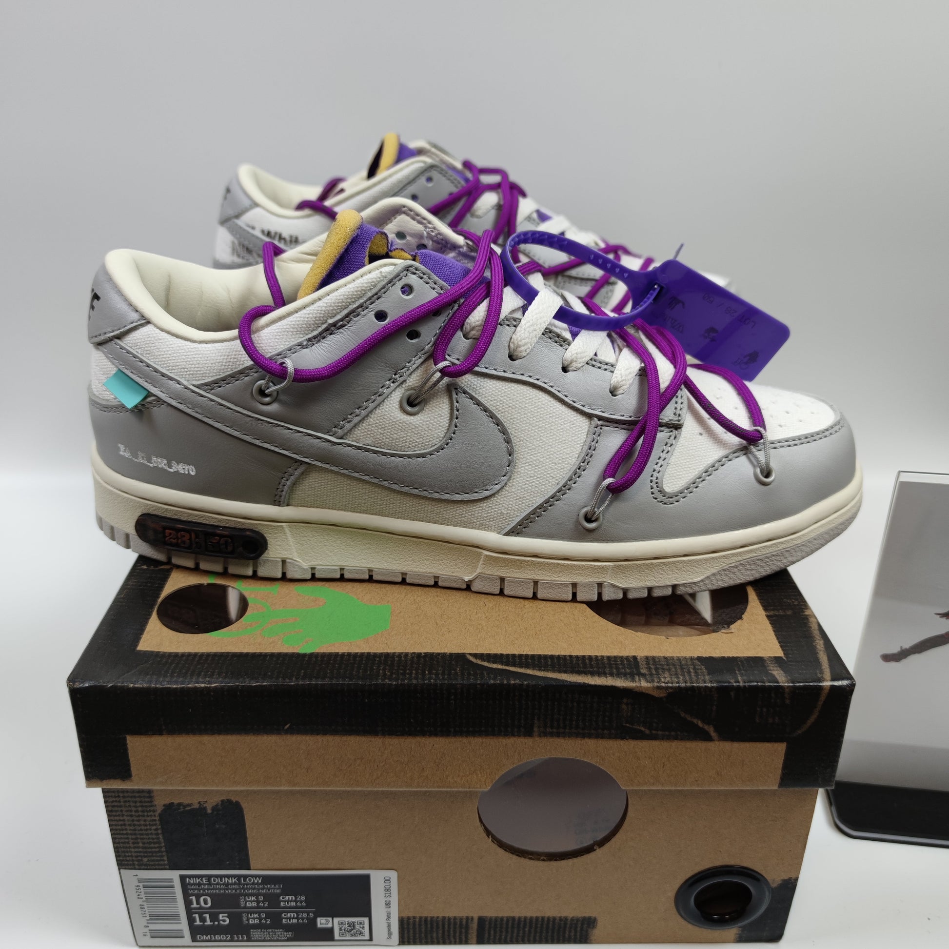 Off-White x Nike Dunk Low "The 50" NO.28 DM1602-111 - Nike x Jordan
