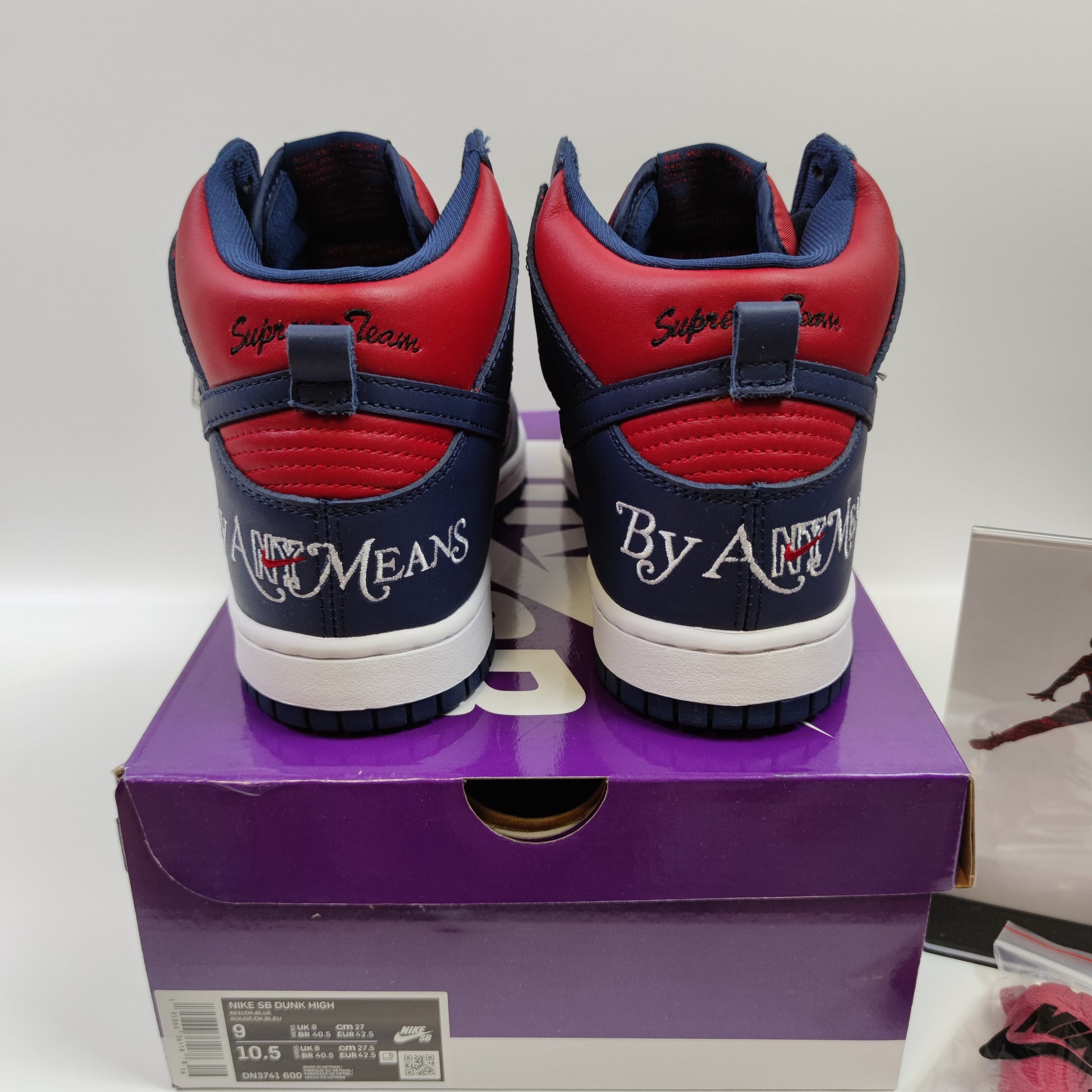 Supreme x Nike SB Dunk High "By Any Means" DN3741-600 - Nike x Jordan