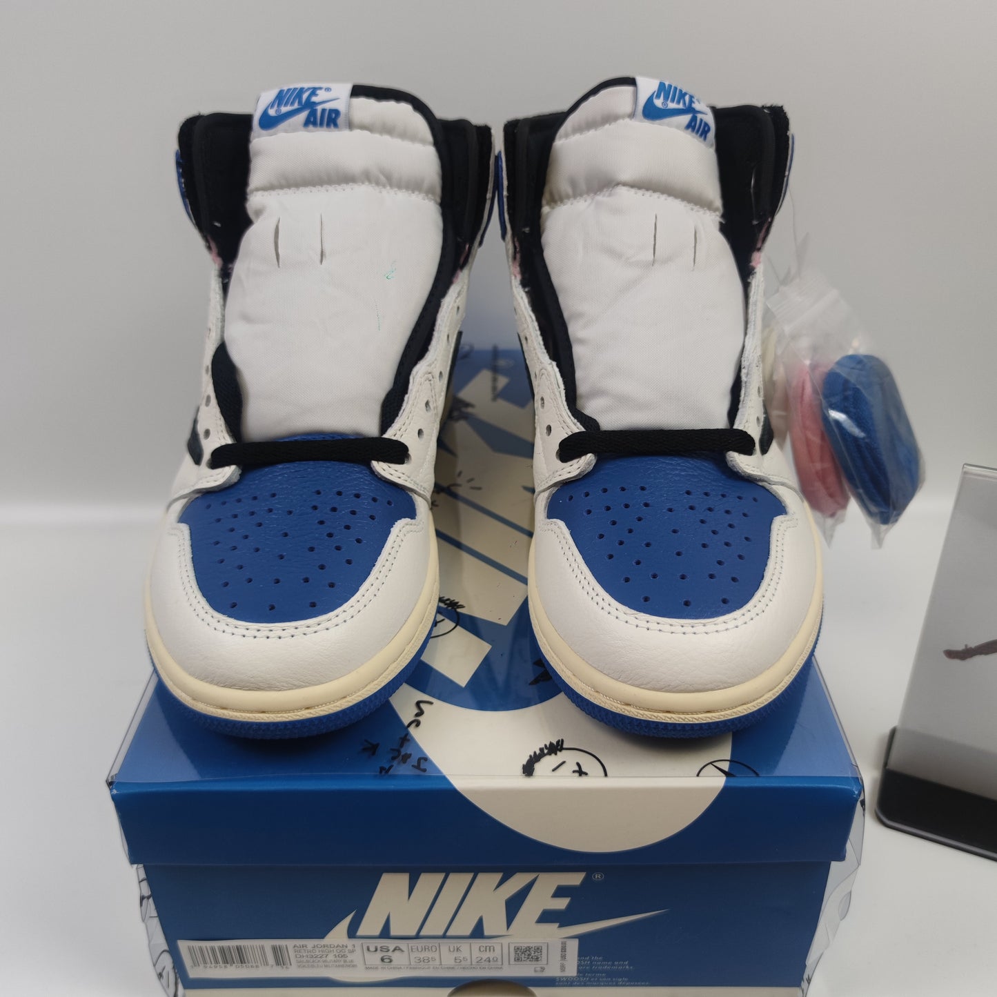Travis Scott x Fragment x Air Jordan 1 High OG SP "Military Blue" DH3227-105 - Nike x Jordan