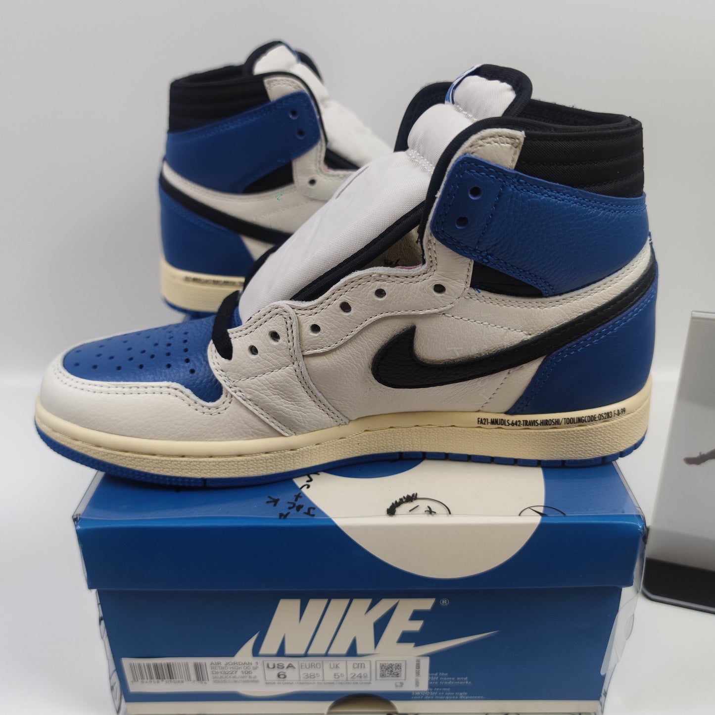 Travis Scott x Fragment x Air Jordan 1 High OG SP "Military Blue" DH3227-105 - Nike x Jordan